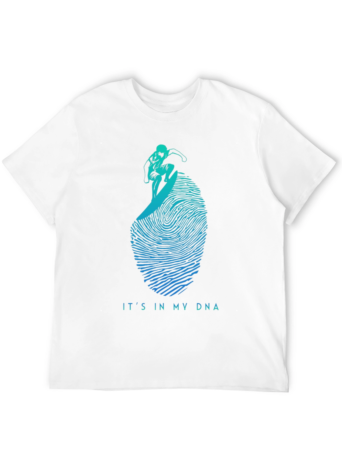 Surfing DNA Graphic Tee - Black Cotton Shirt