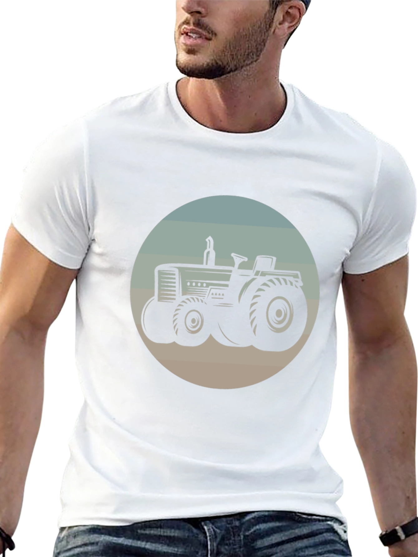 Retro Tractor Graphic T-Shirt - Farm Life Apparel