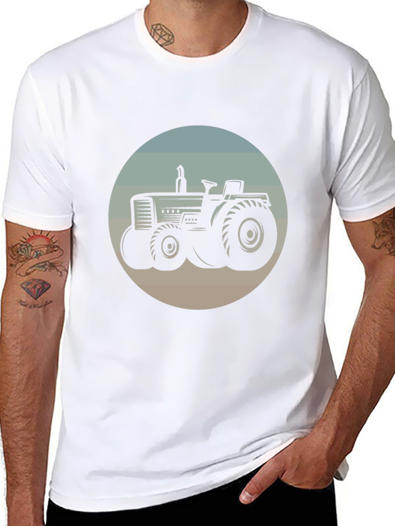 Retro Tractor Graphic T-Shirt - Farm Life Apparel