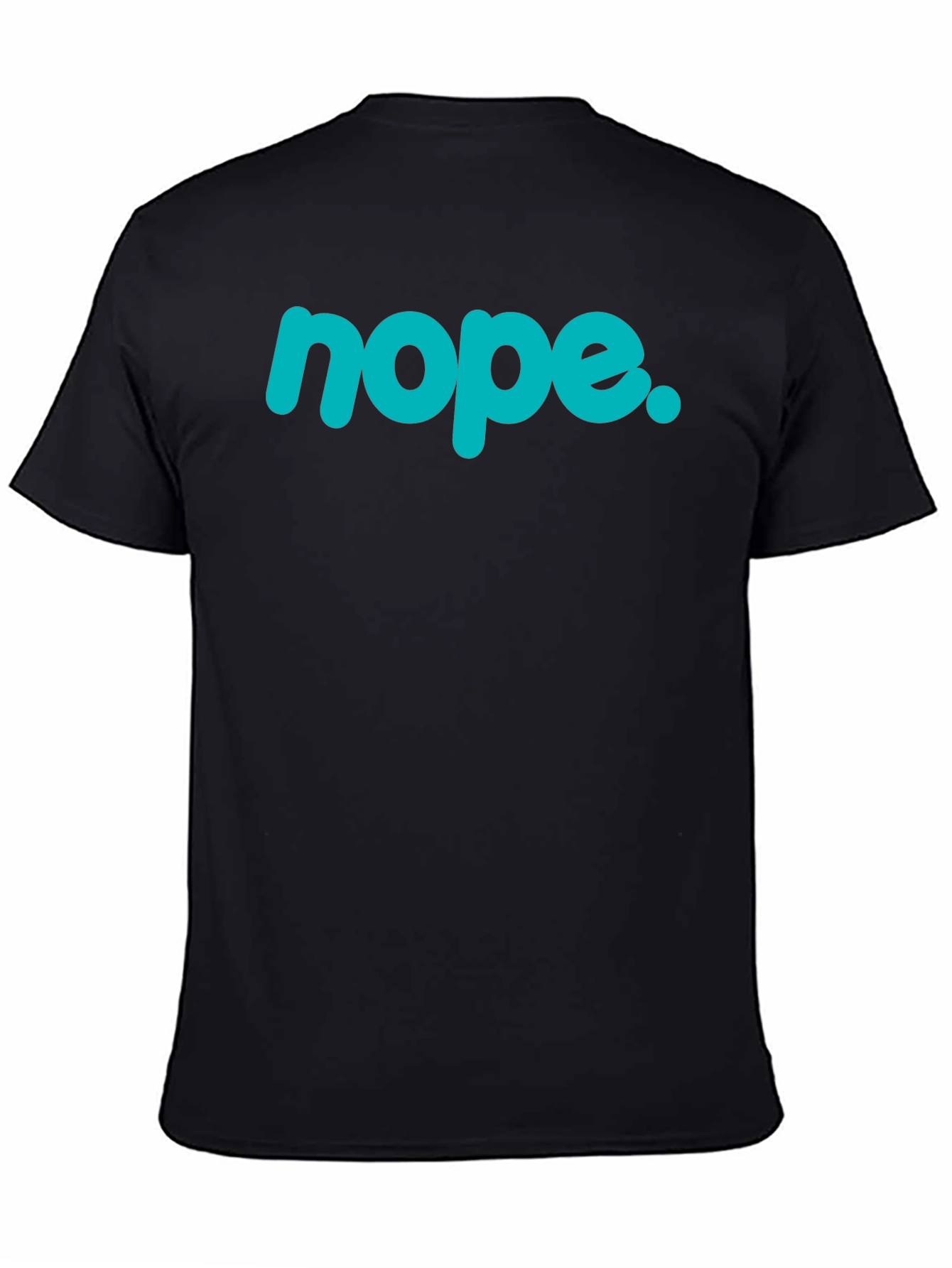 Nope Graphic Tee - Casual Style Black T-Shirt