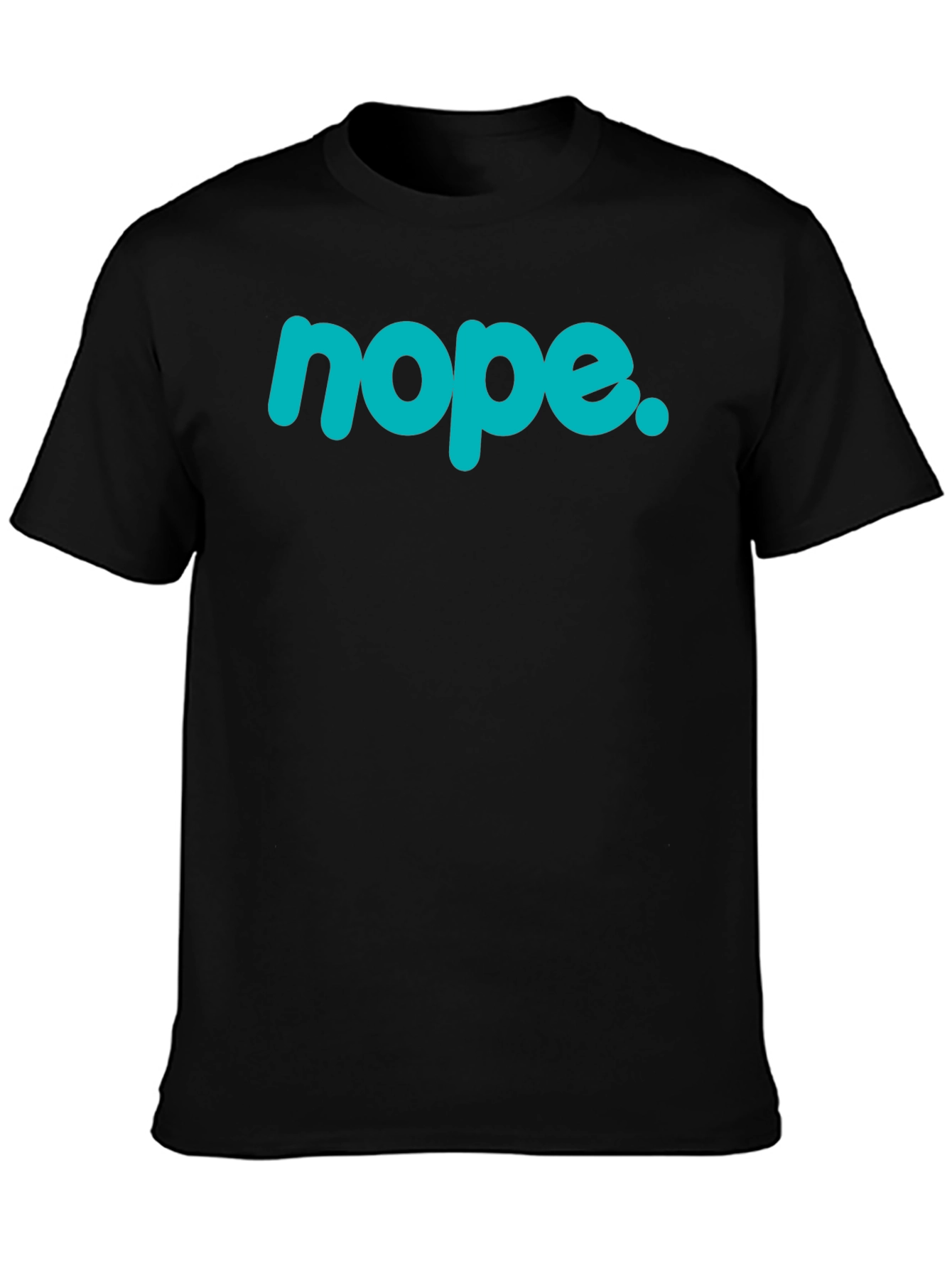 Nope Graphic Tee - Casual Style Black T-Shirt