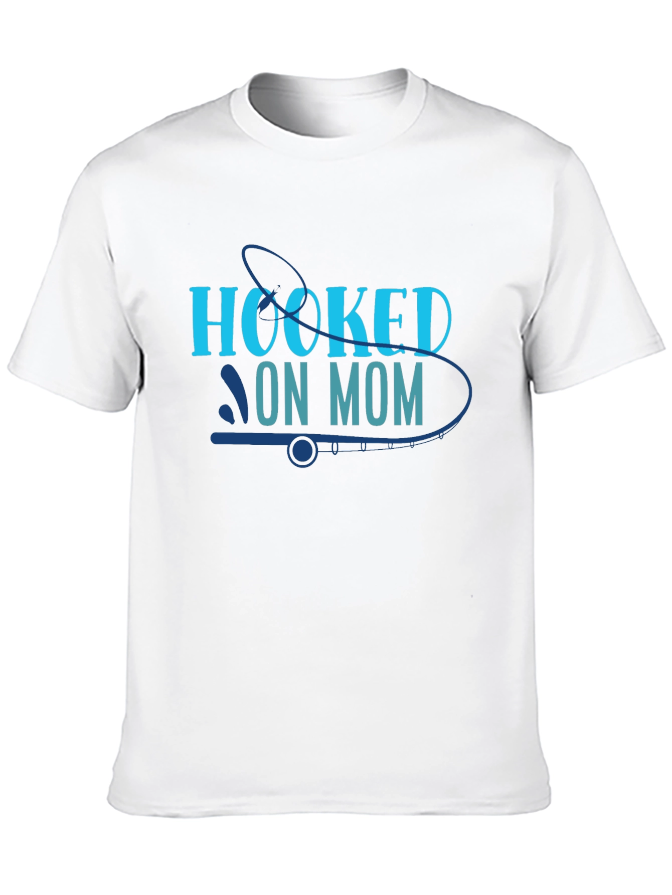 Hooked on Mom Black T-Shirt