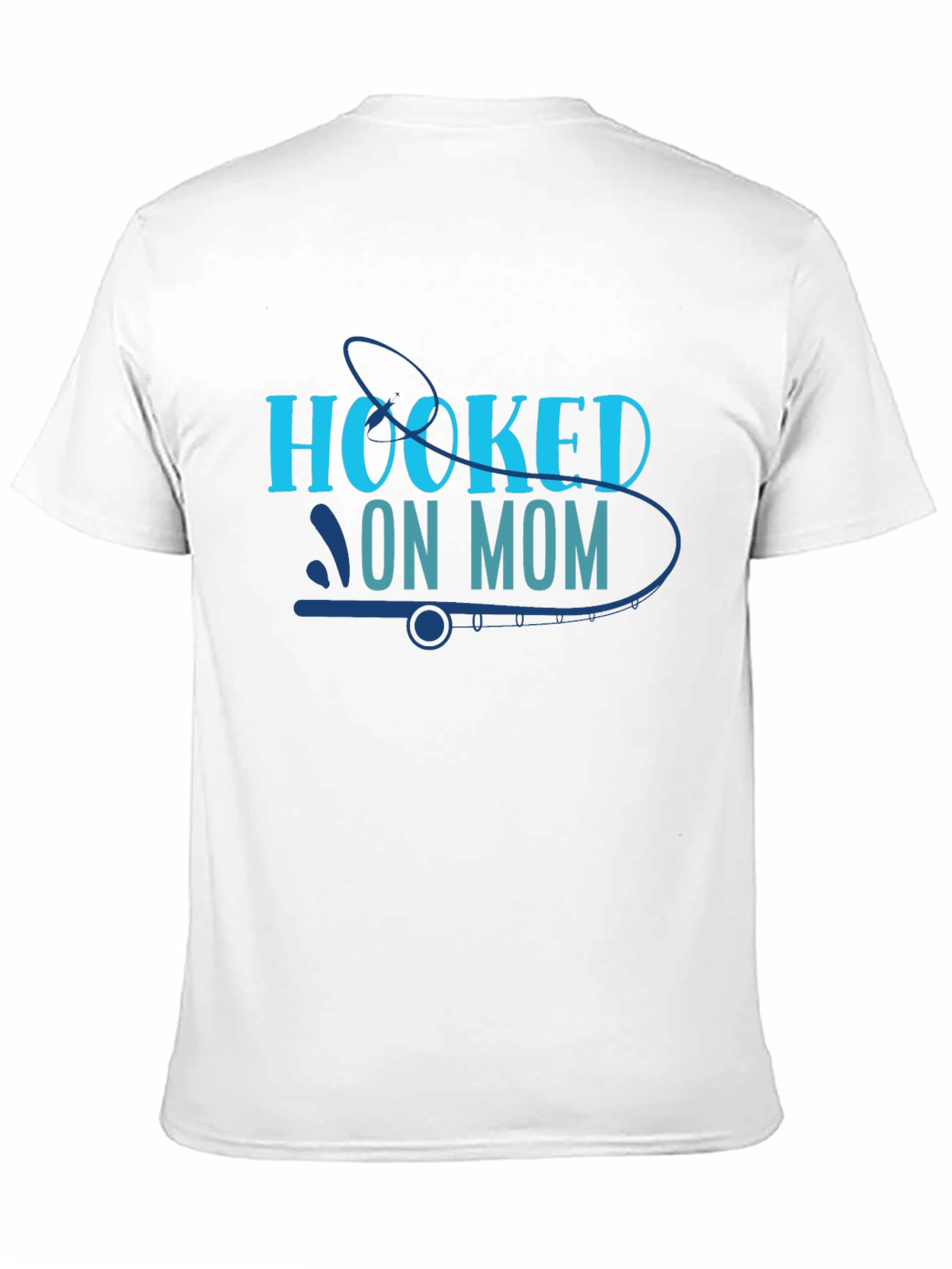 Hooked on Mom Black T-Shirt