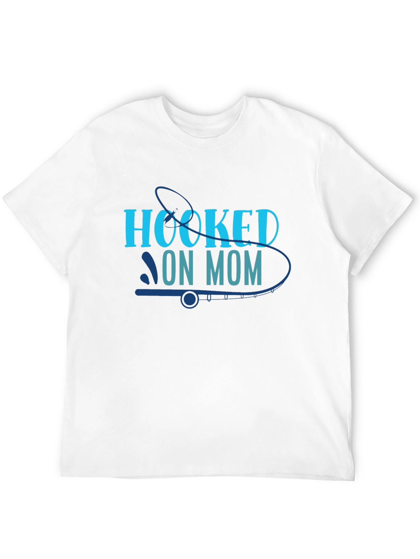 Hooked on Mom Black T-Shirt