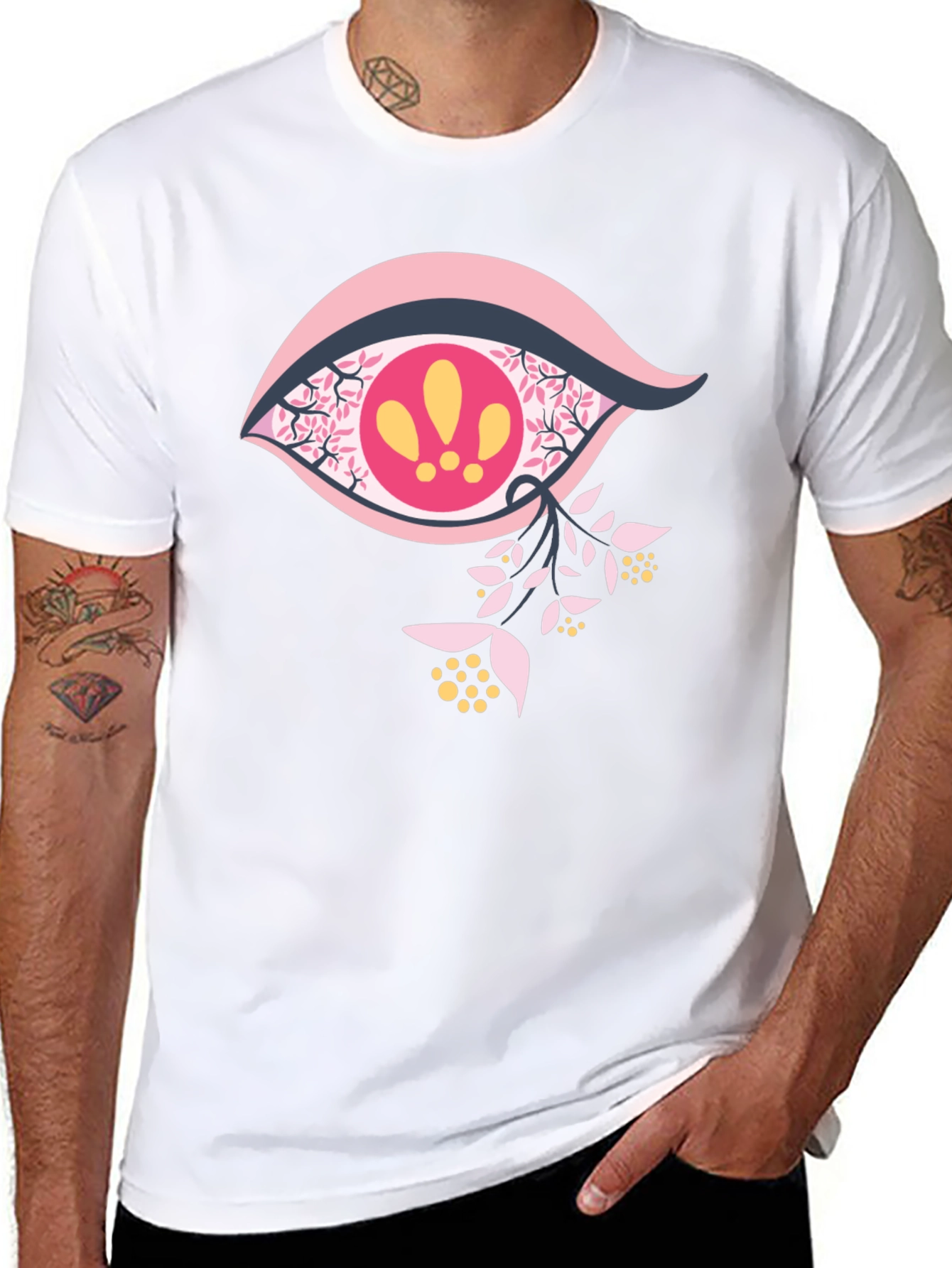 Eye Catching Graphic Tee - Floral Vision