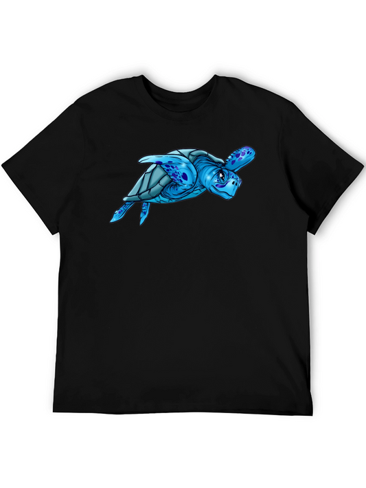 Blue Turtle Graphic T-Shirt - Ocean Lover Tee