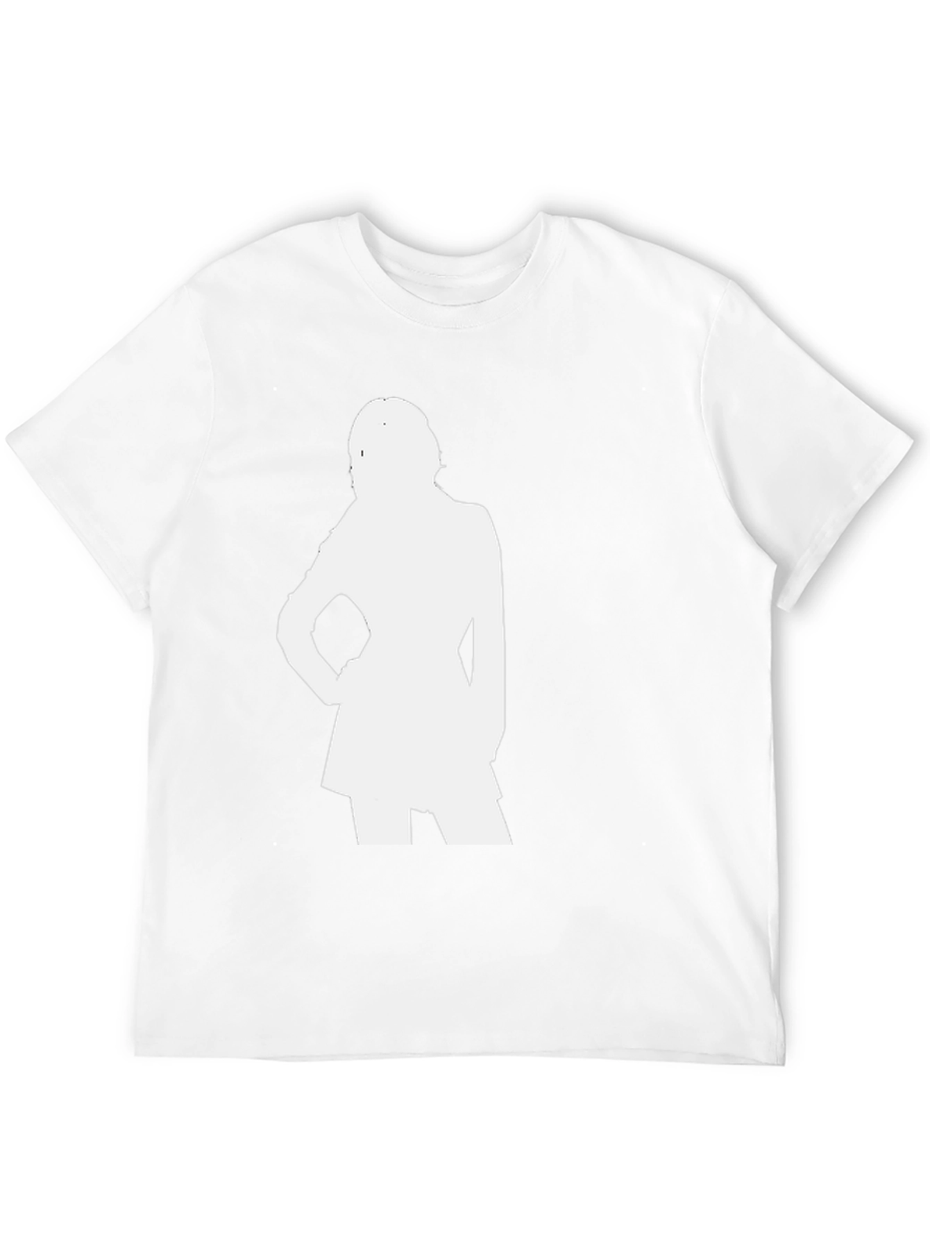 Silhouette Graphic Tee - Stylish Black Cotton T-Shirt