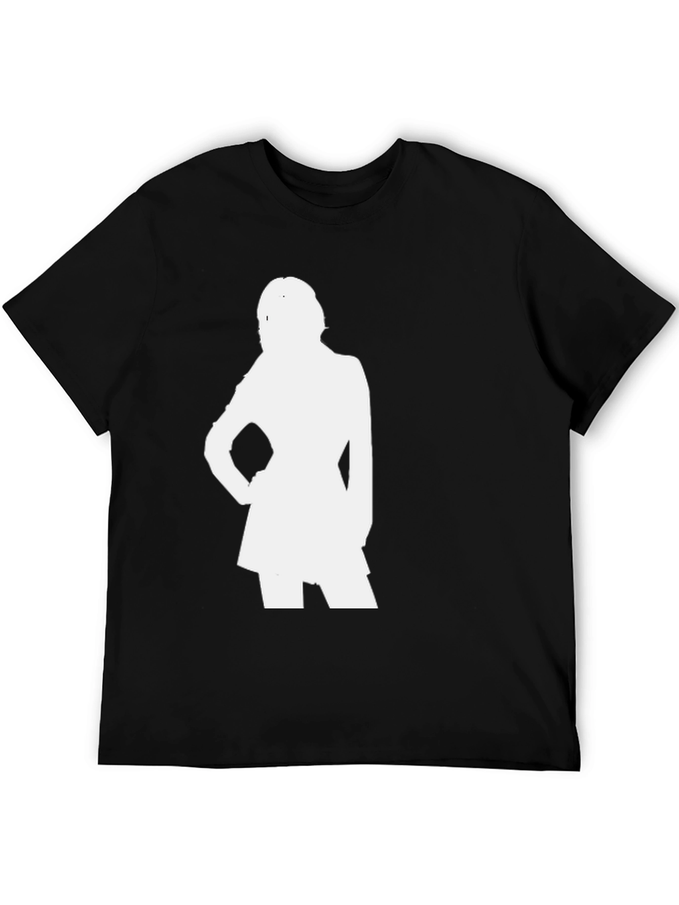 Silhouette Graphic Tee - Stylish Black Cotton T-Shirt