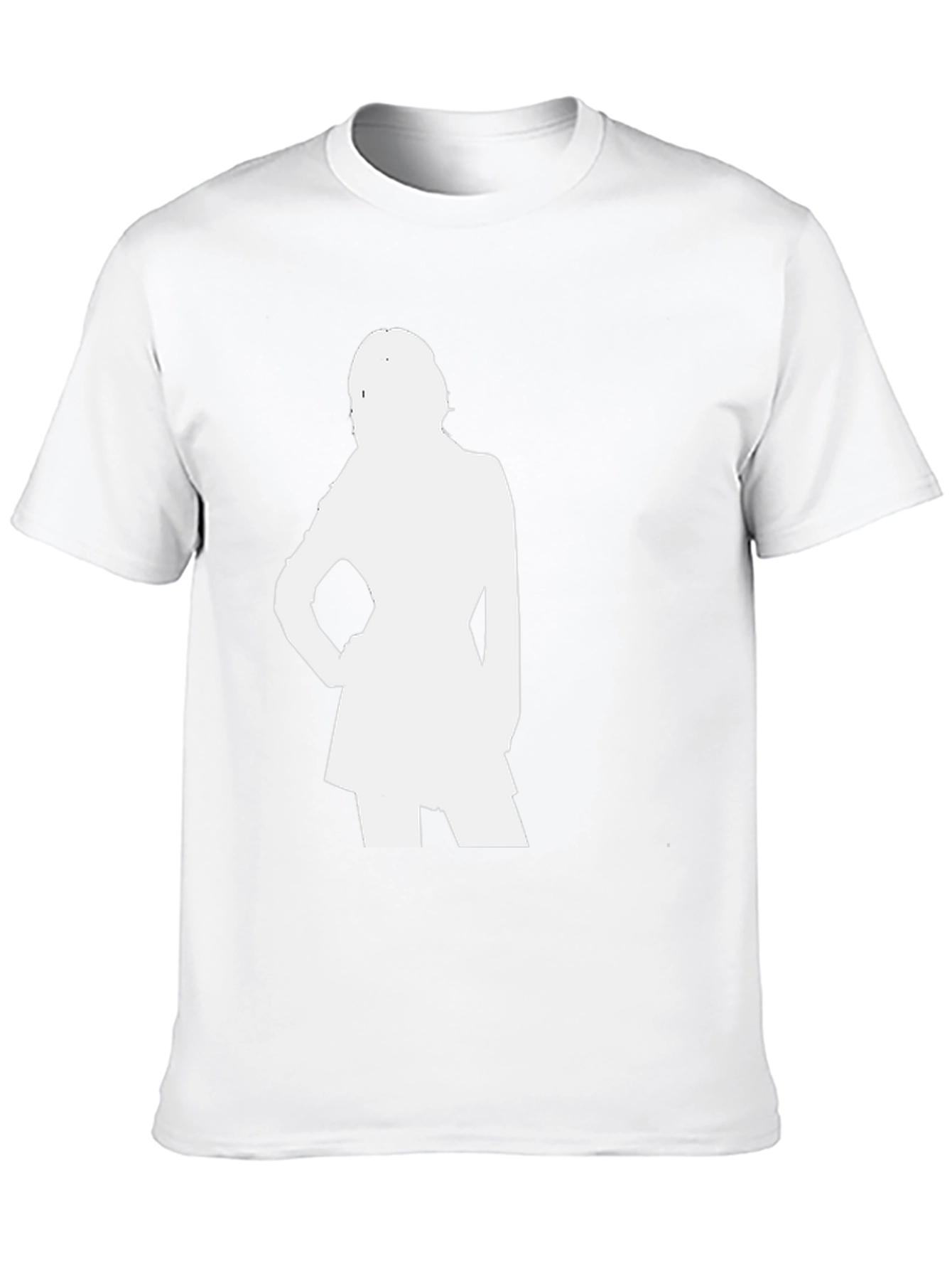 Silhouette Graphic Tee - Stylish Black Cotton T-Shirt