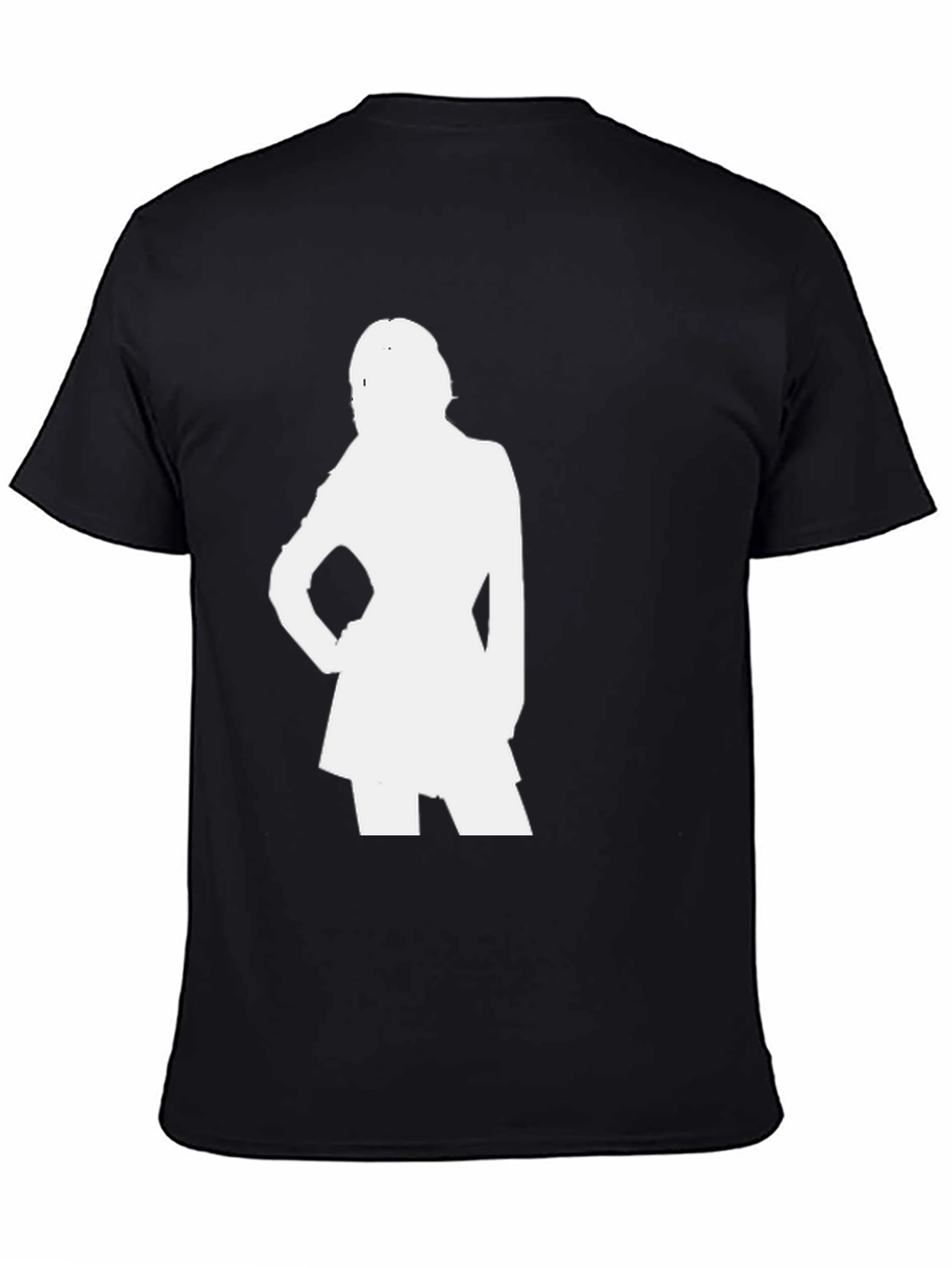 Silhouette Graphic Tee - Stylish Black Cotton T-Shirt