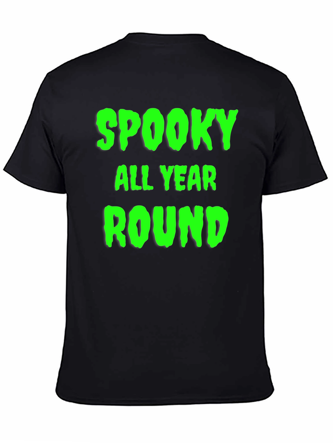 Spooky All Year Round Graphic Tee - Black T-Shirt