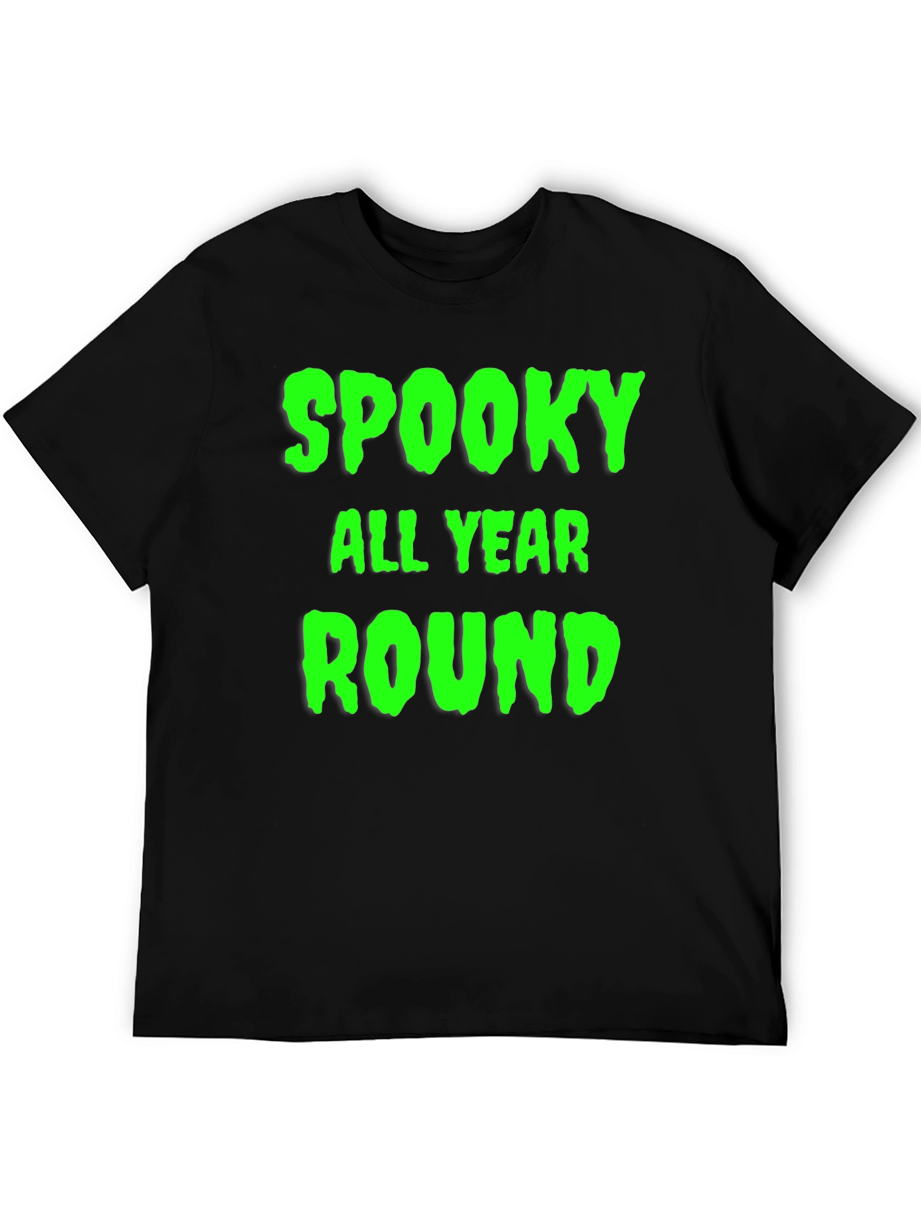 Spooky All Year Round Graphic Tee - Black T-Shirt