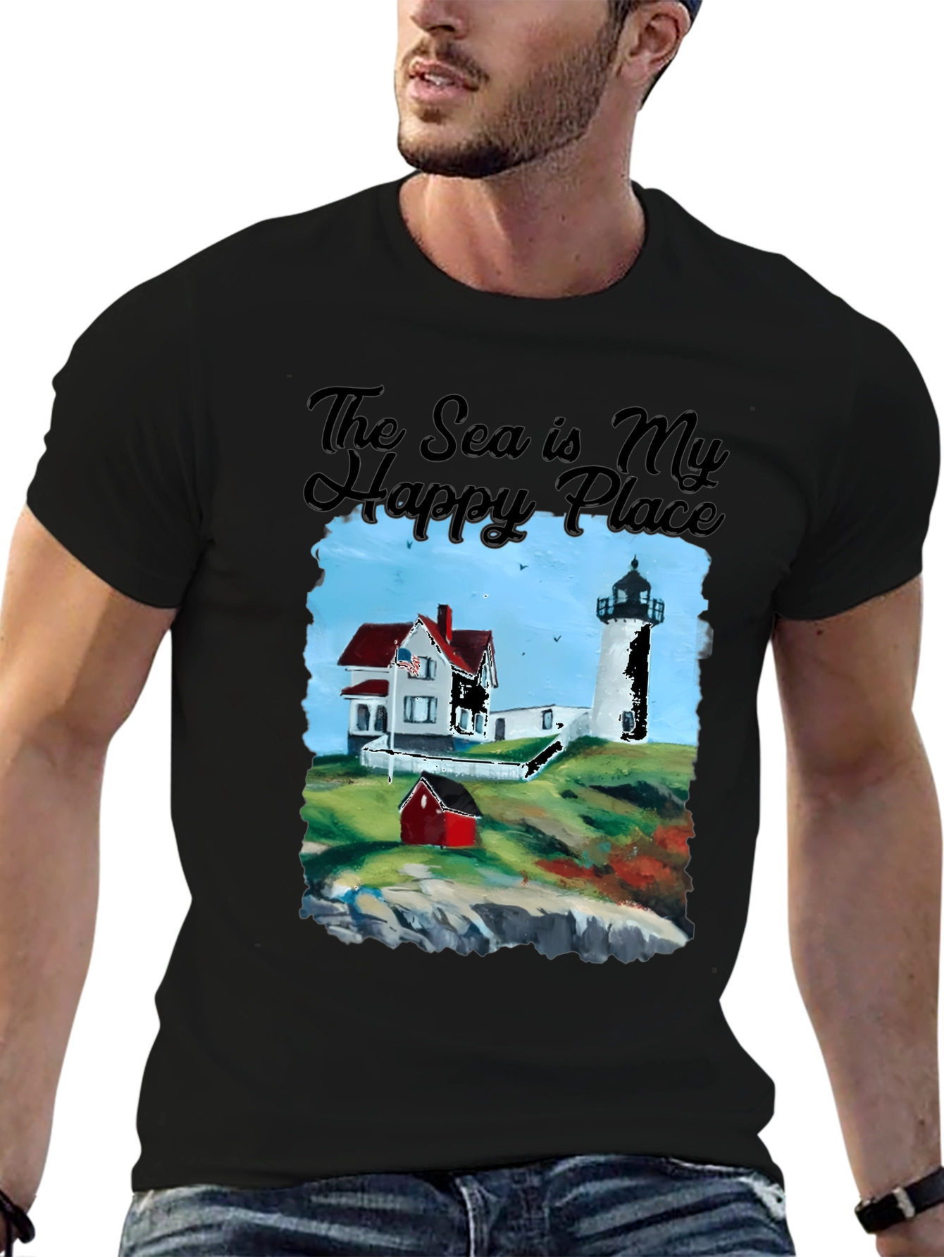 Nautical Lighthouse Graphic Tee