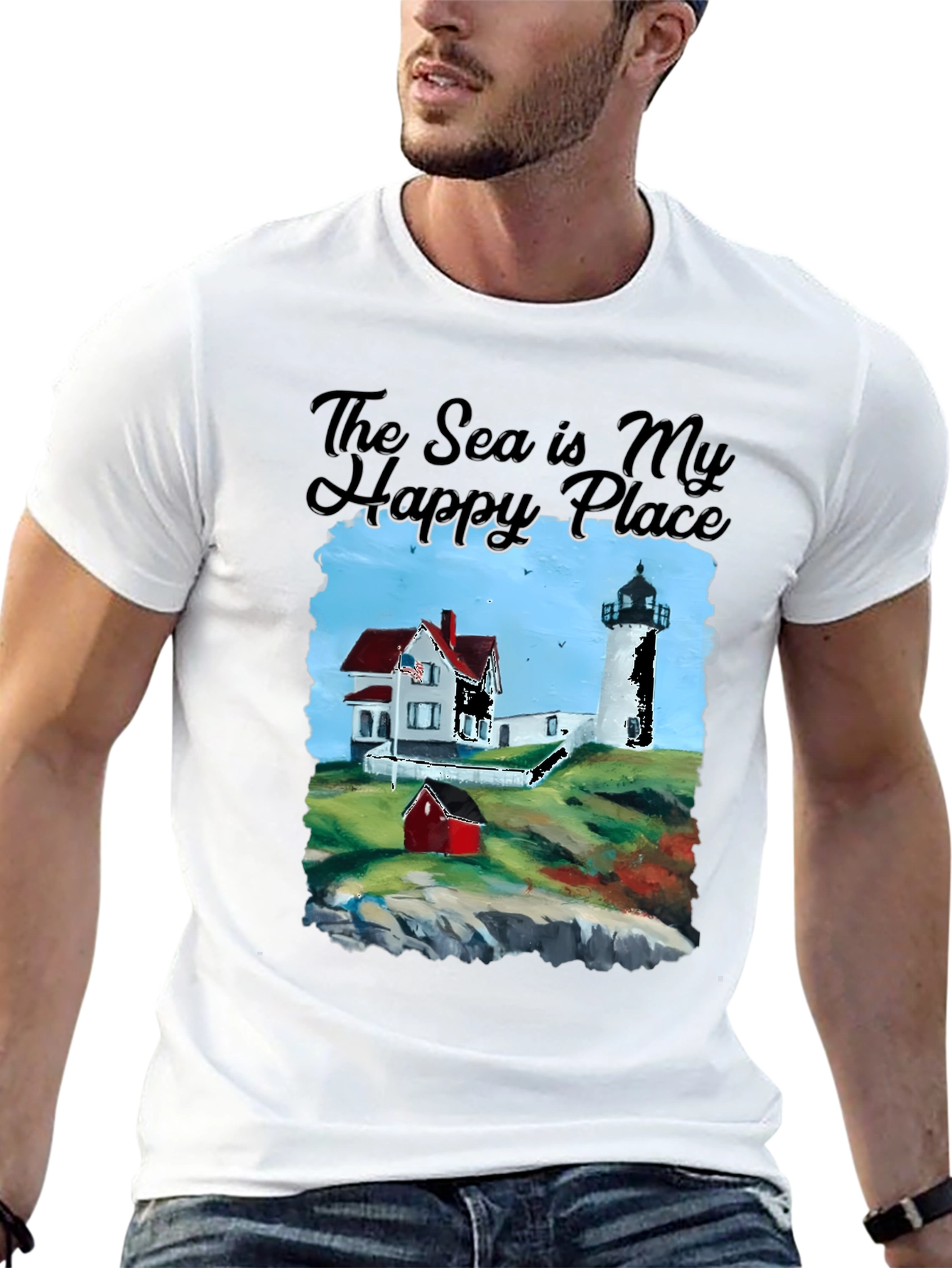 Nautical Lighthouse Graphic Tee