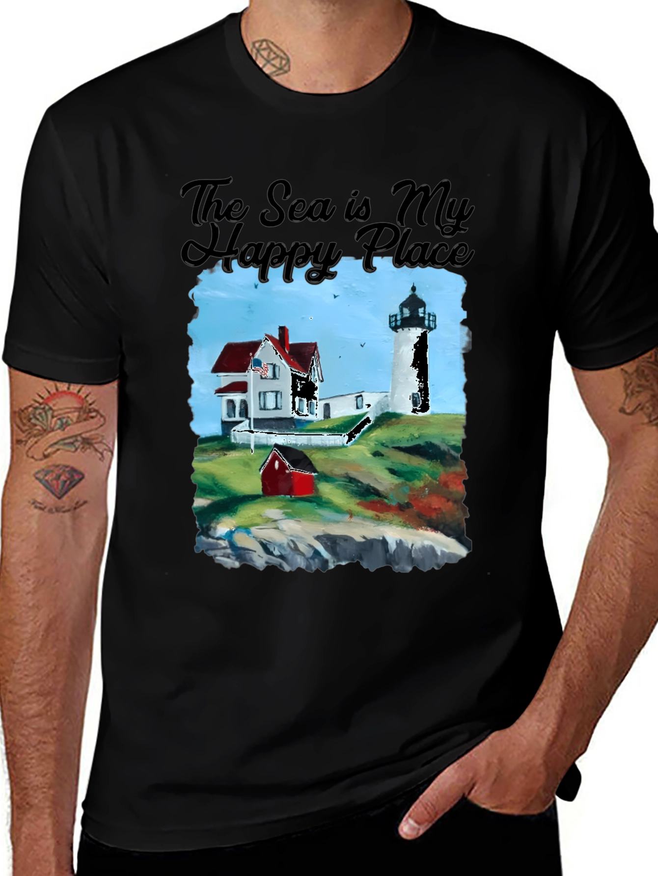 Nautical Lighthouse Graphic Tee