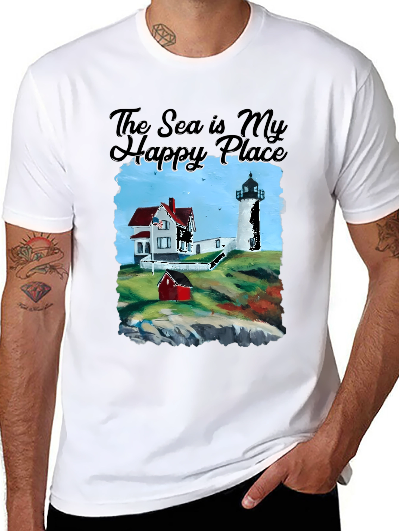 Nautical Lighthouse Graphic Tee