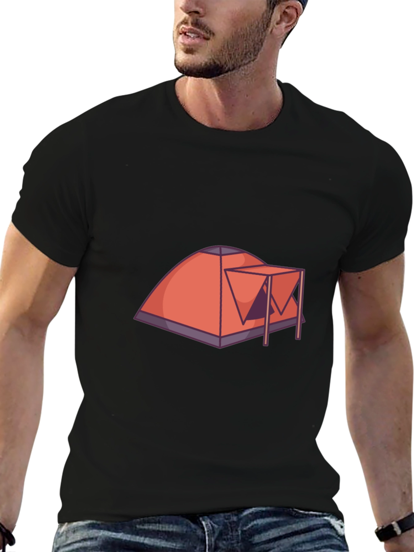 Camping Tent Graphic Tee - Adventure Ready!