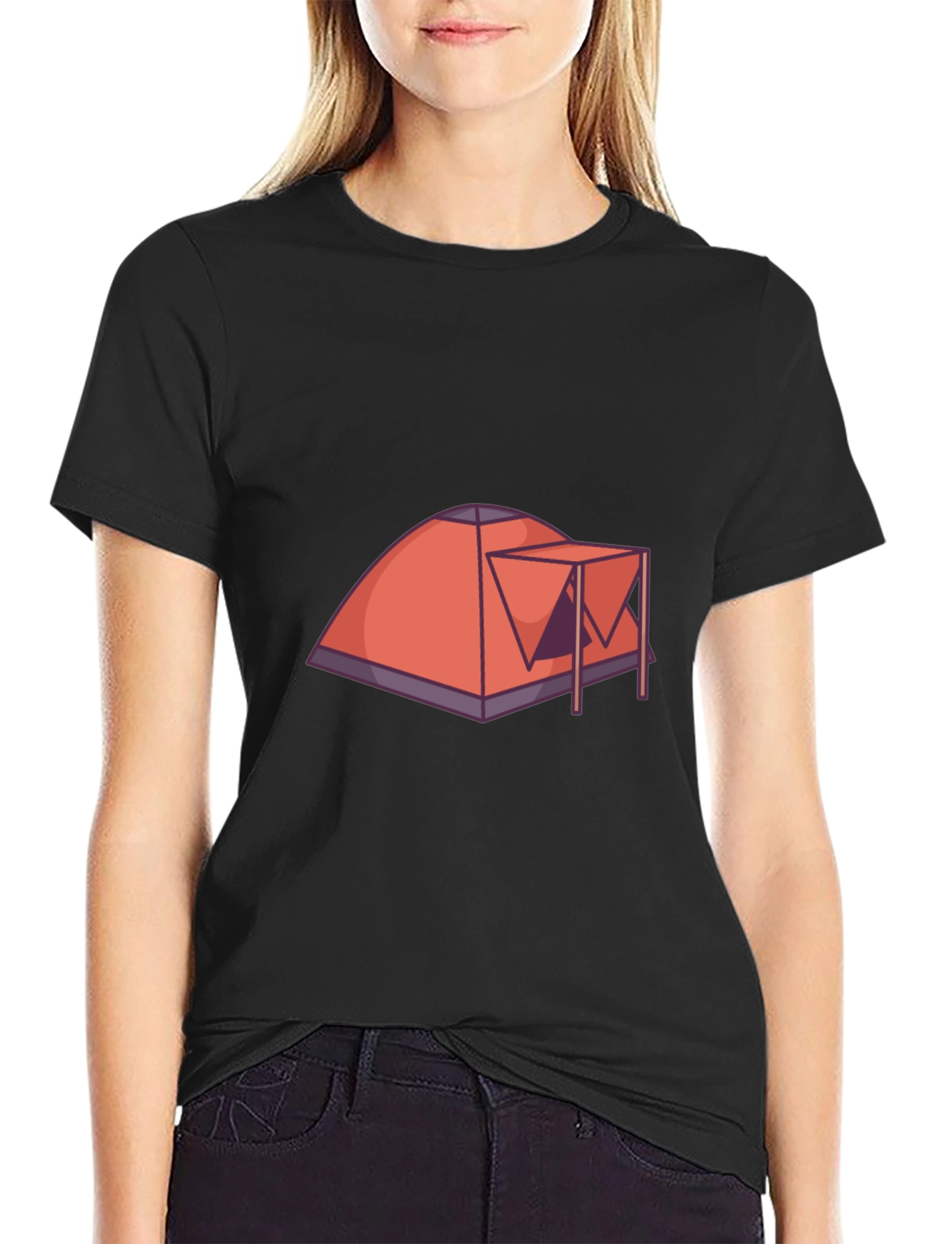Camping Tent Graphic Tee - Adventure Ready!