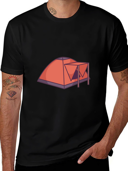 Camping Tent Graphic Tee - Adventure Ready!