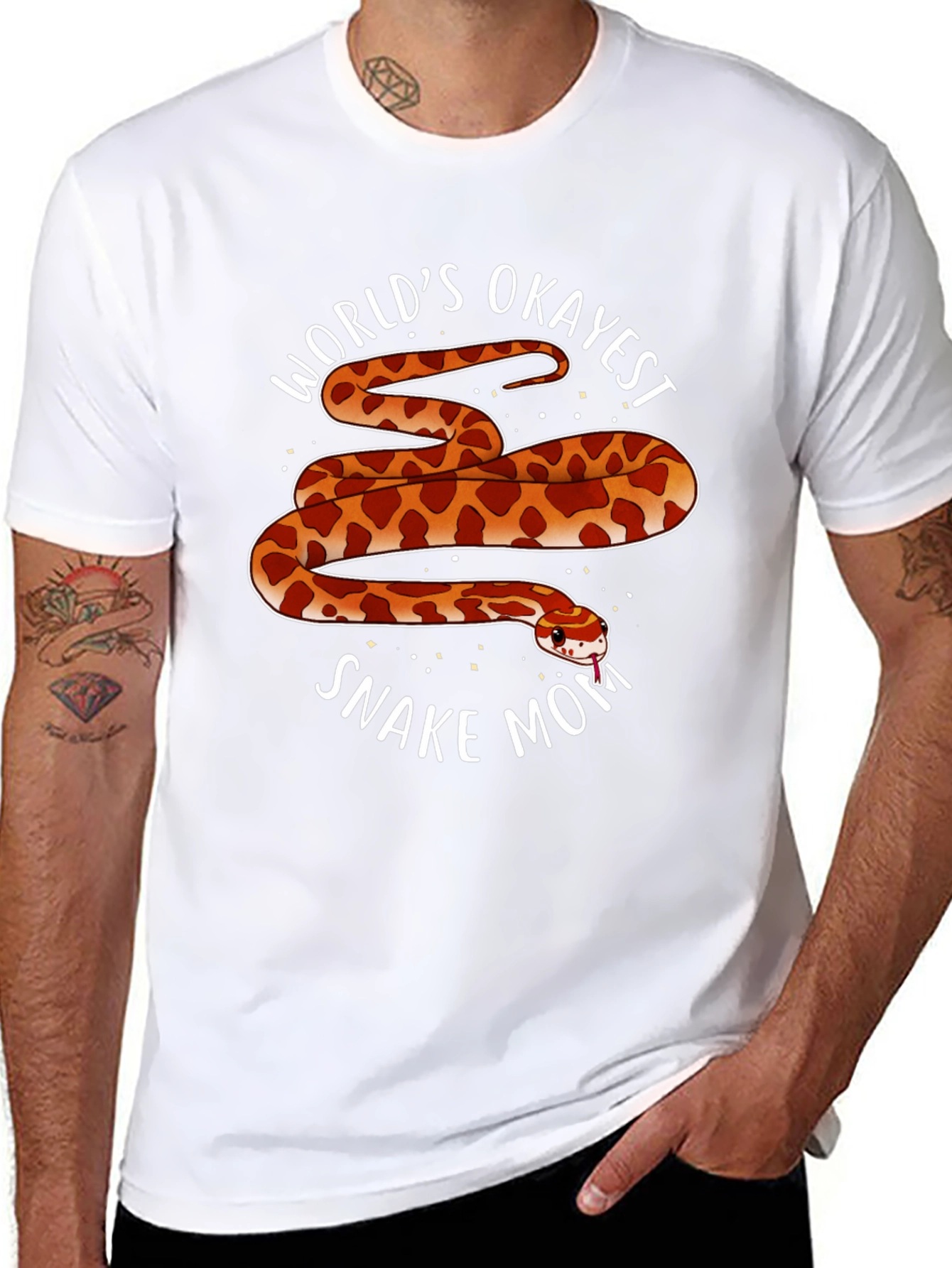 Worlds Okayest Snake Mom T-Shirt