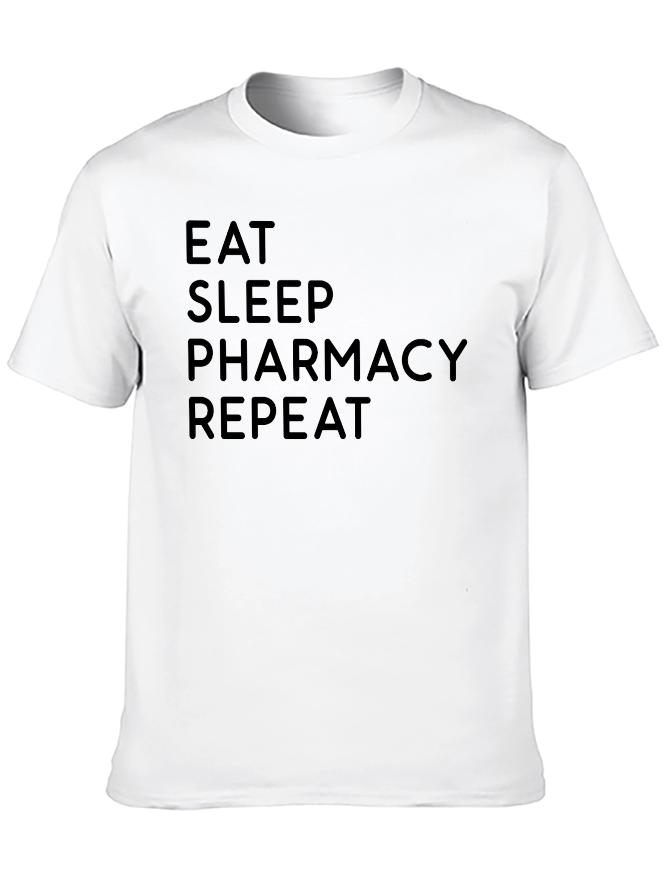 Eat Sleep Pharmacy Repeat Black T-Shirt