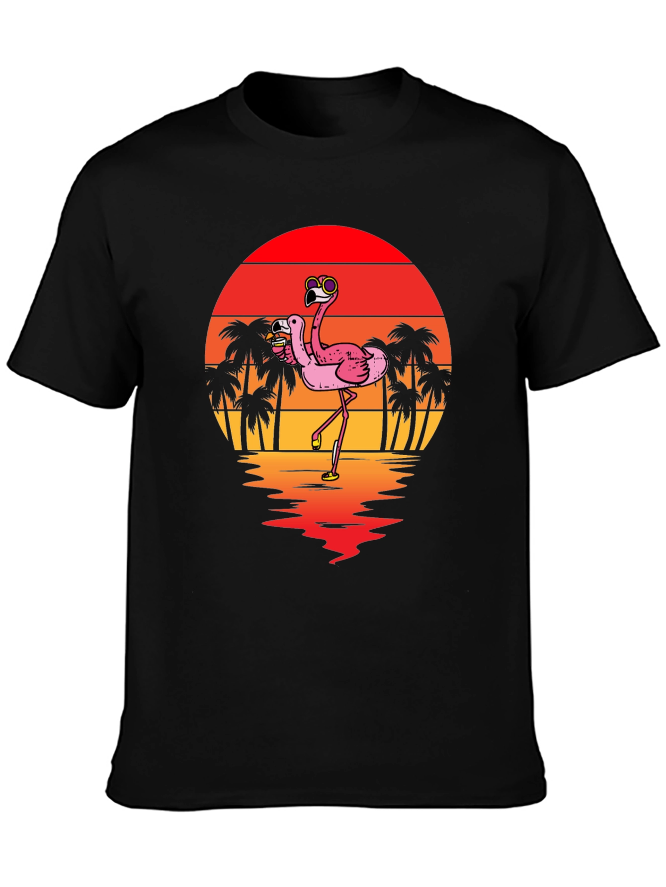 Flamingo Sunset Graphic Tee