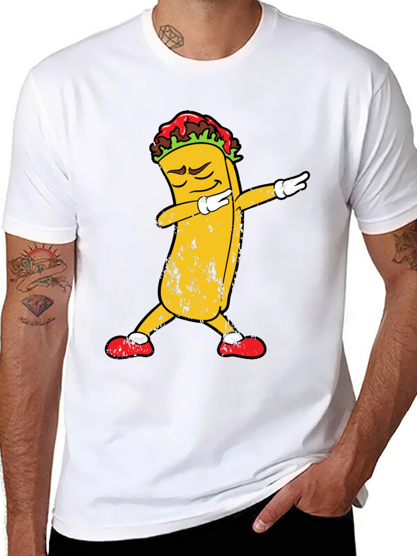 Dabbing Taco Graphic Tee - Cool & Fun T-Shirt
