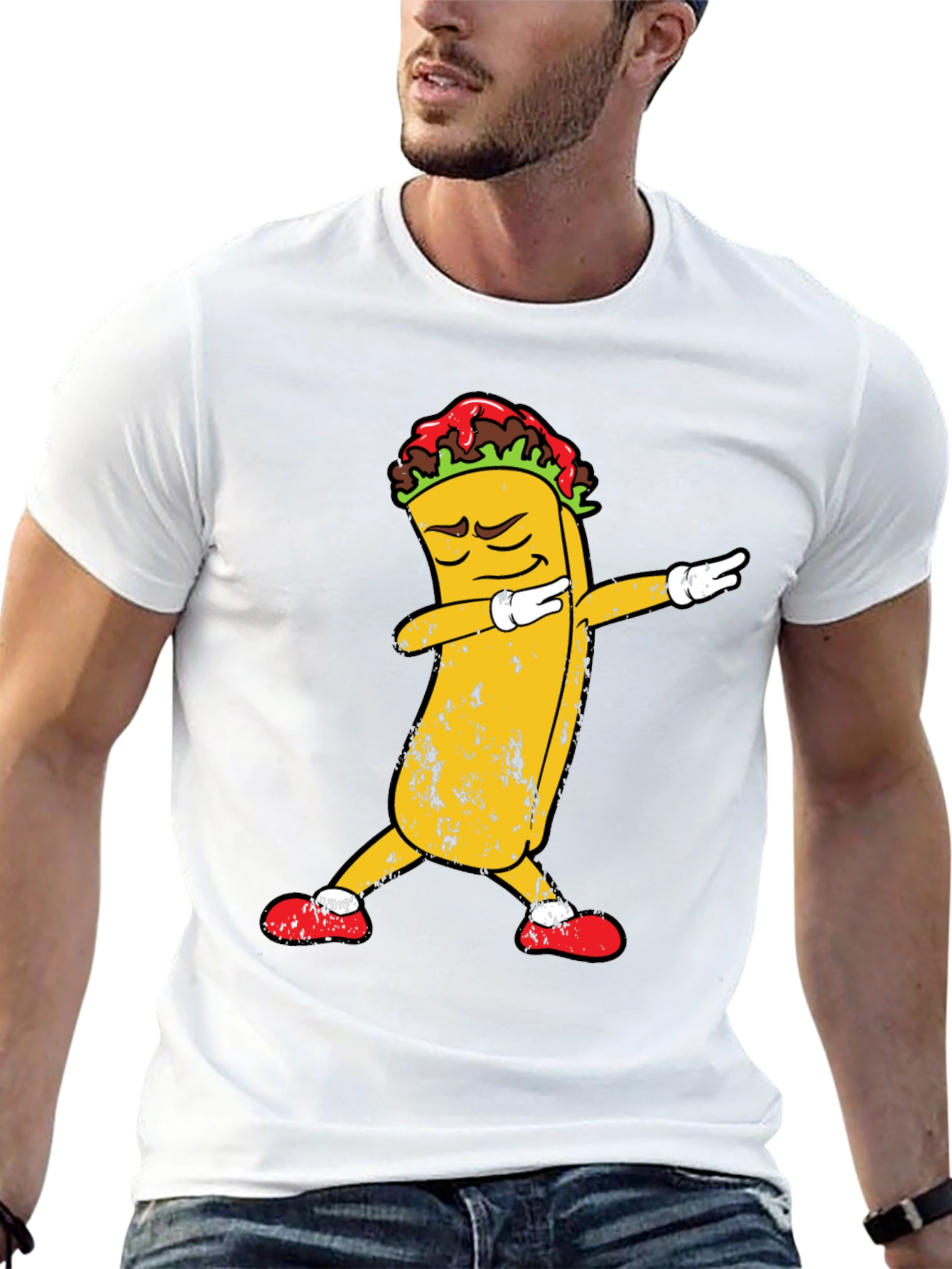 Dabbing Taco Graphic Tee - Cool & Fun T-Shirt