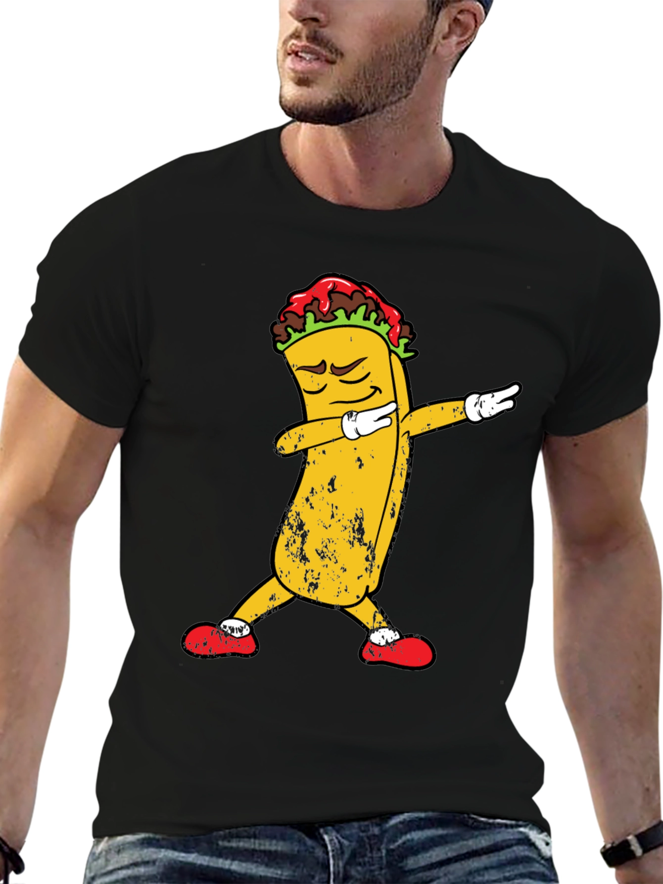 Dabbing Taco Graphic Tee - Cool & Fun T-Shirt