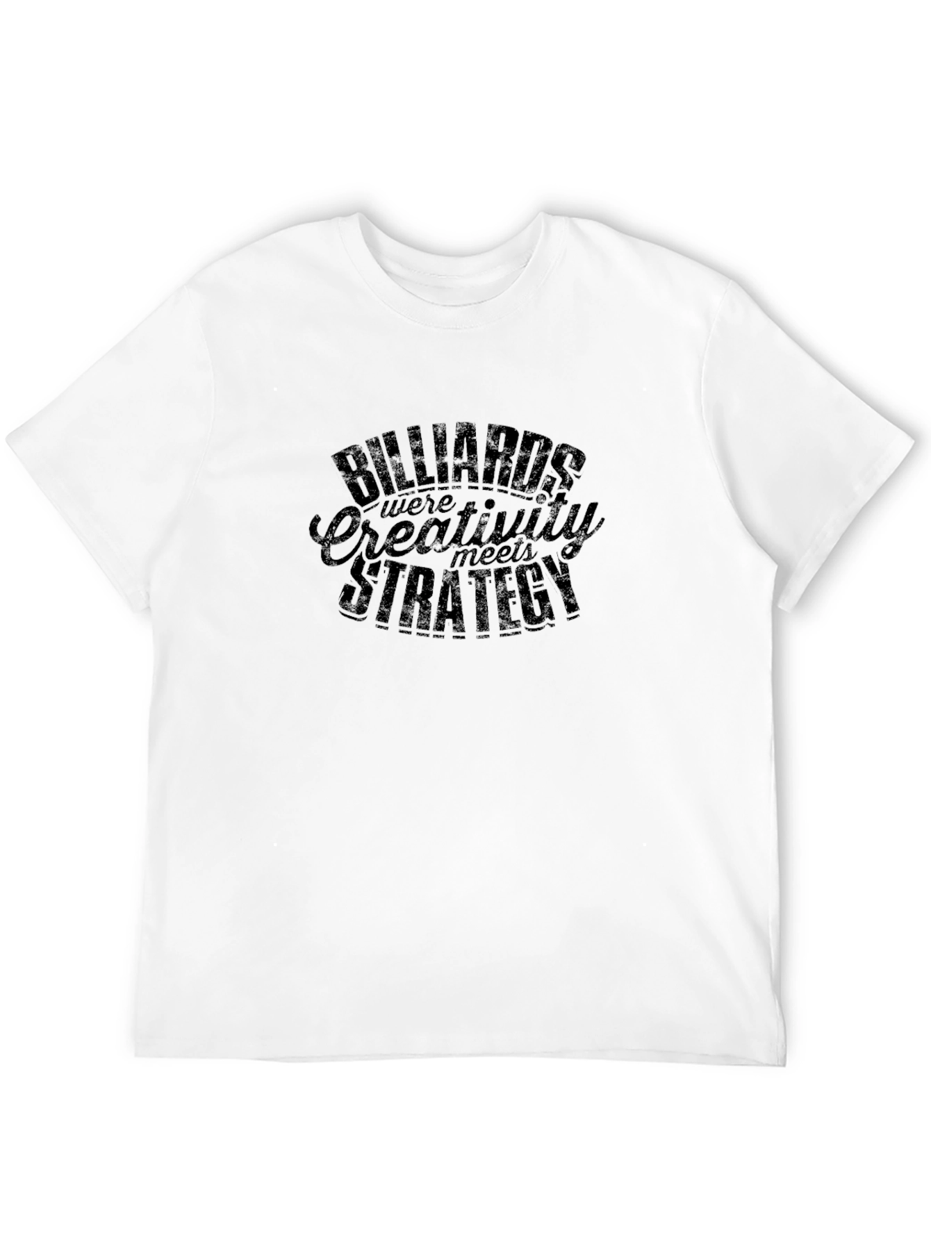 Billiards Creativity Meets Strategy Graphic Tee