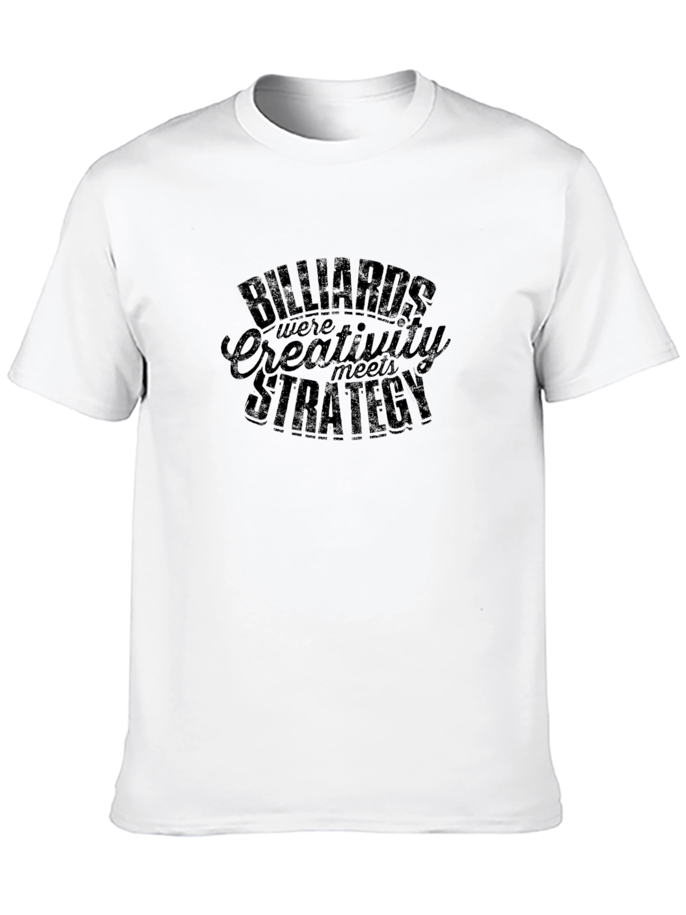 Billiards Creativity Meets Strategy Graphic Tee