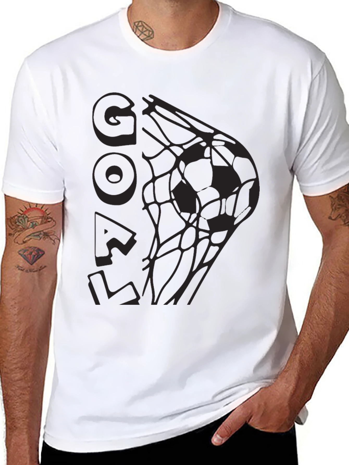 Goal! Soccer T-Shirt - Black Graphic Tee