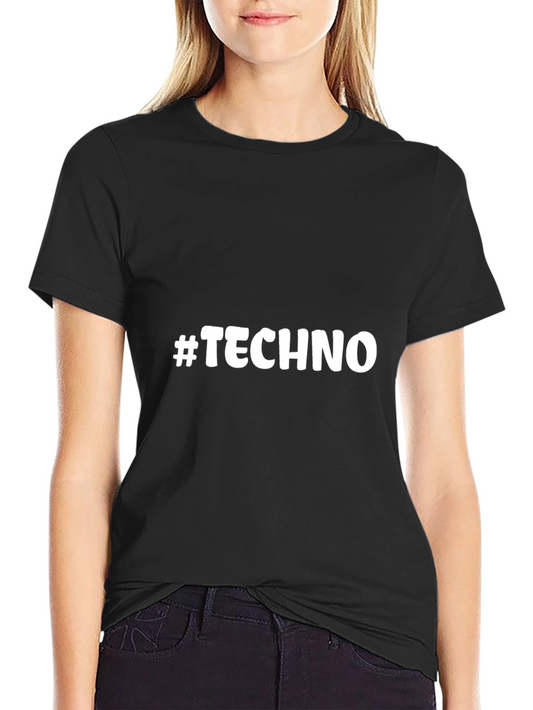 #Techno T-Shirt - Black Graphic Tee