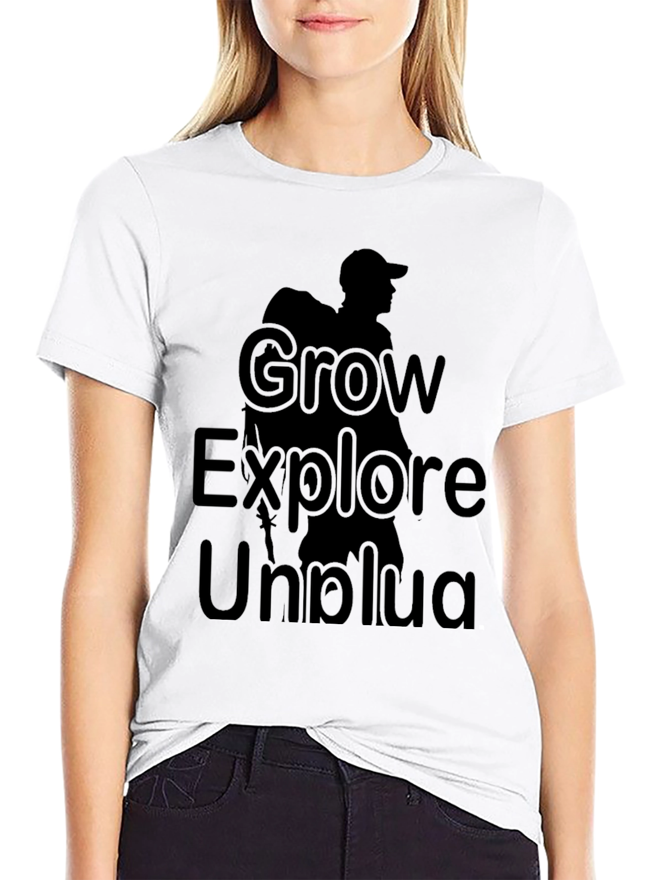 Grow Explore Unplug Graphic T-Shirt