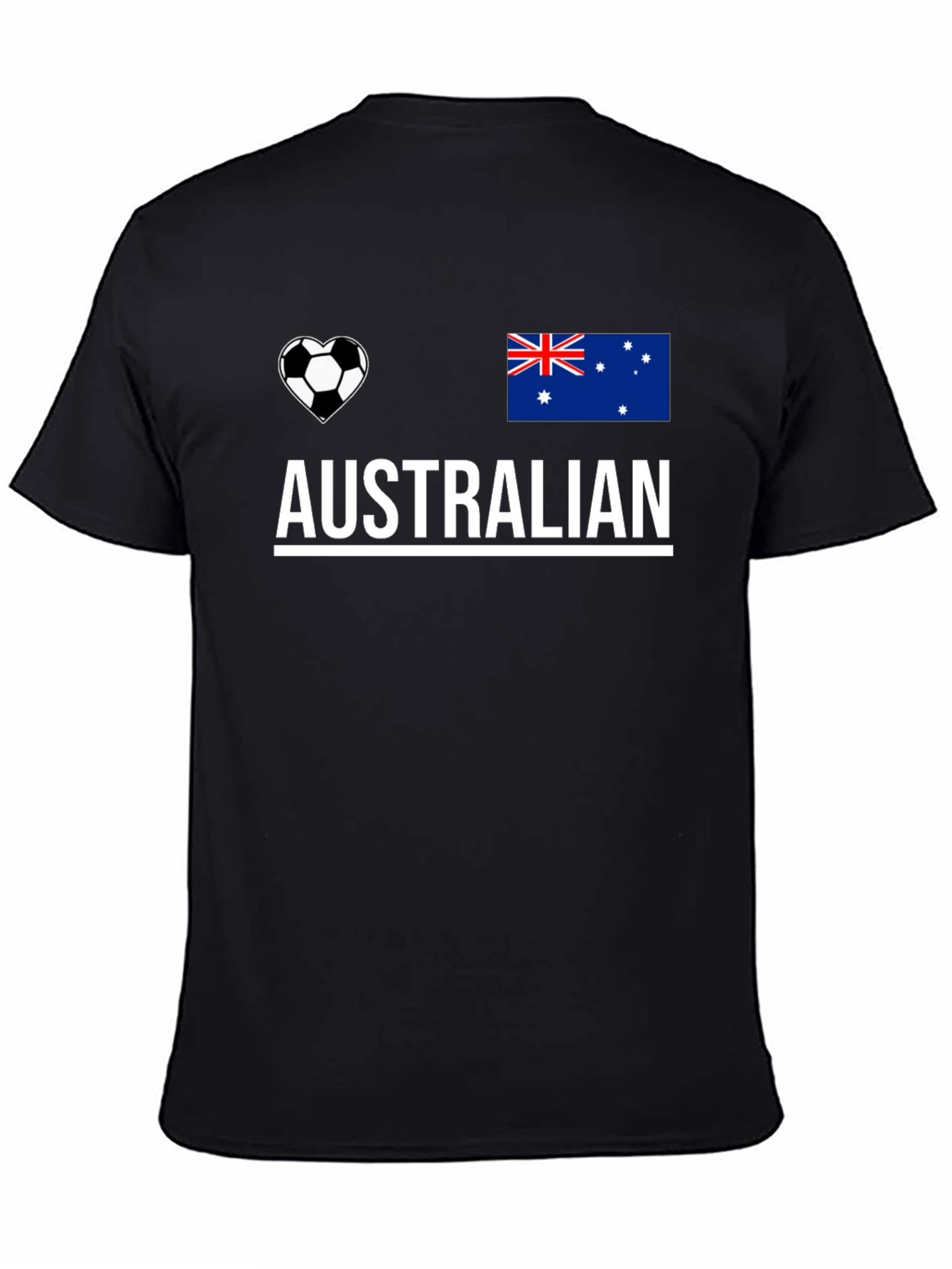 Australian Soccer Heart Flag T-Shirt