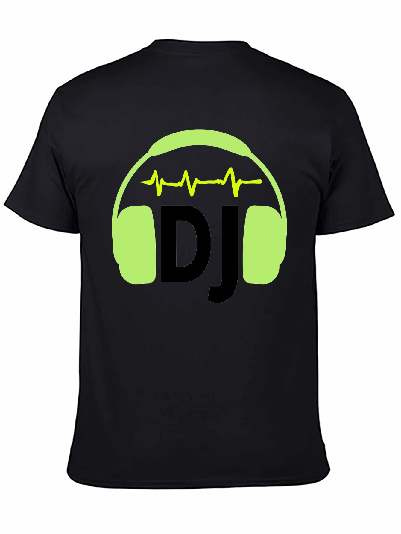 DJ Headphones Graphic Tee - Black