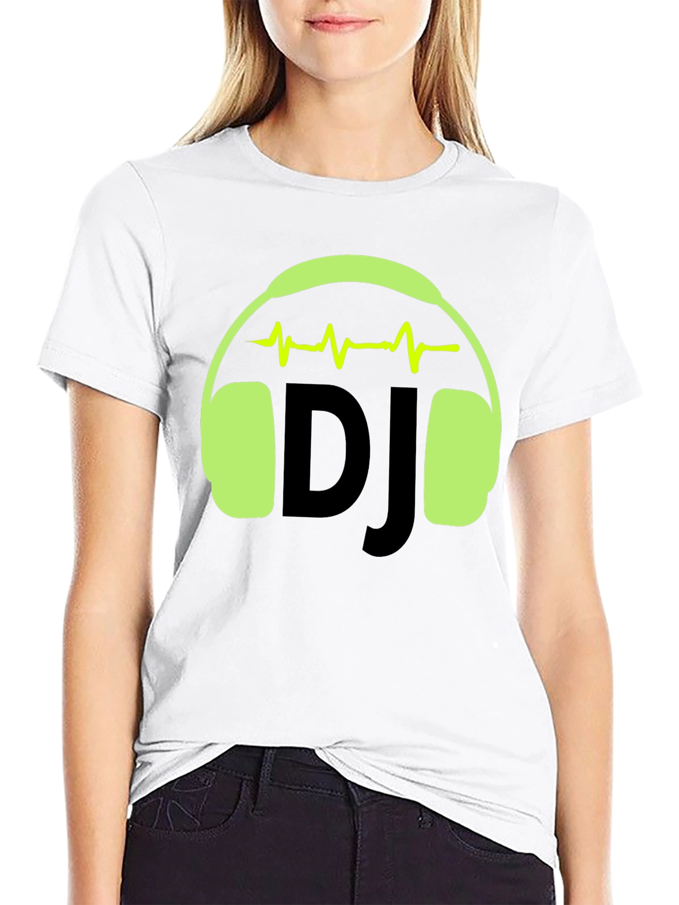 DJ Headphones Graphic Tee - Black
