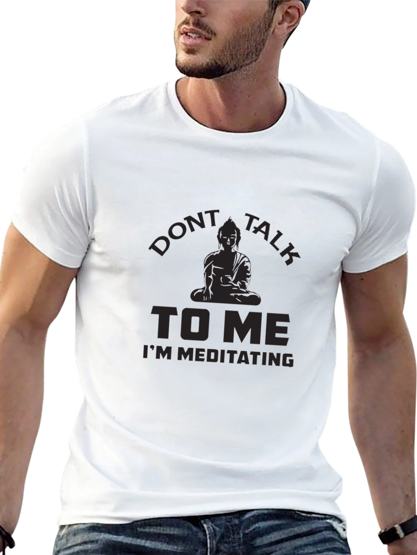 Dont Talk To Me Meditating Graphic T-Shirt