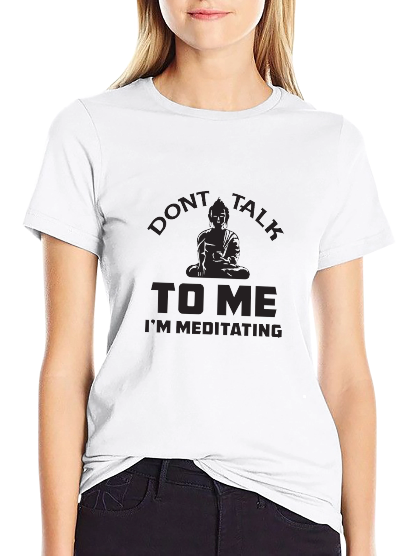 Dont Talk To Me Meditating Graphic T-Shirt