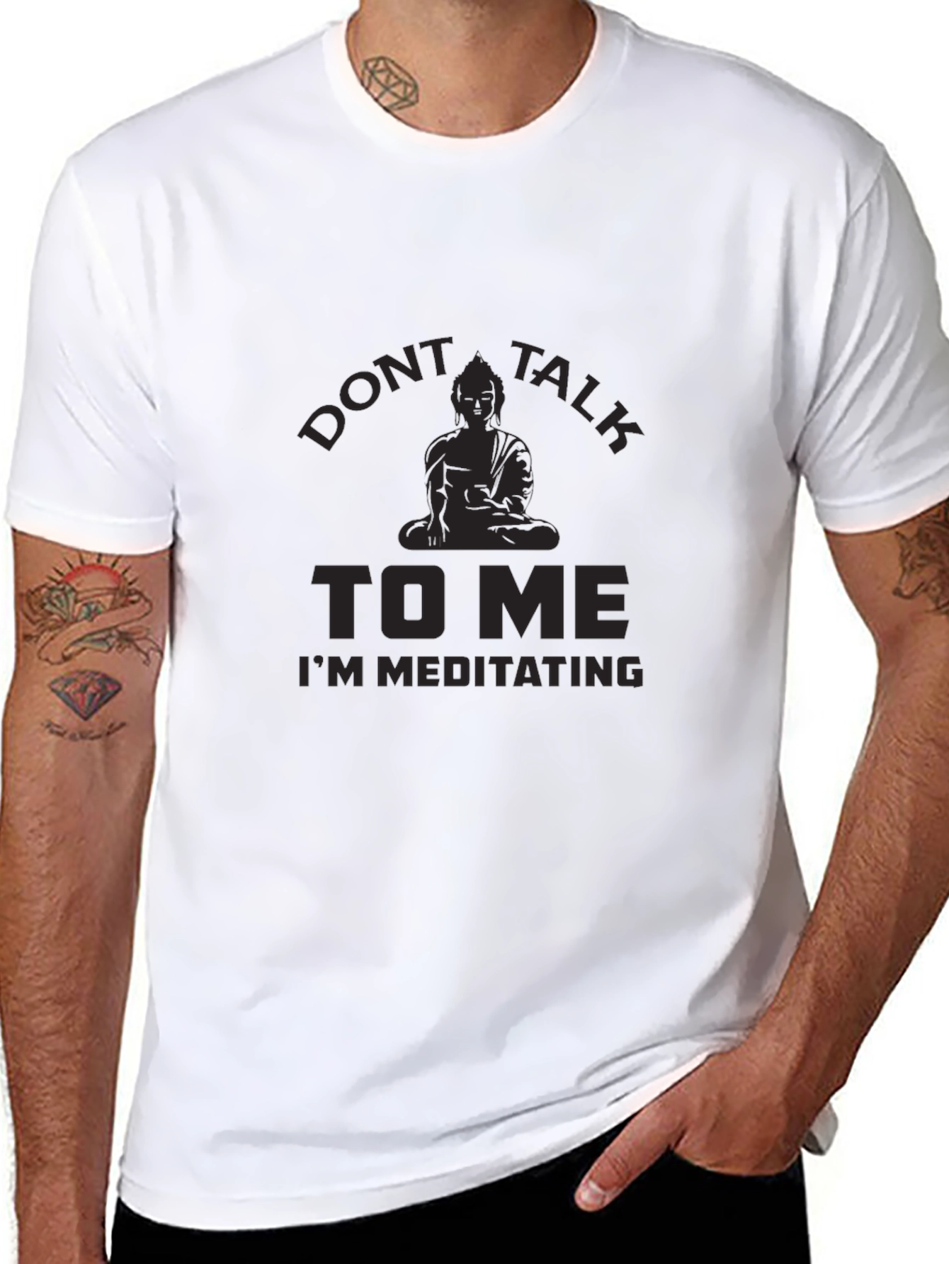 Dont Talk To Me Meditating Graphic T-Shirt