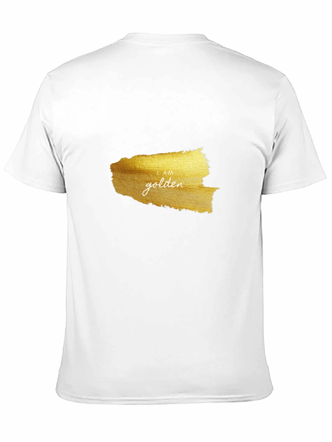 I AM Golden Graphic Black T-Shirt