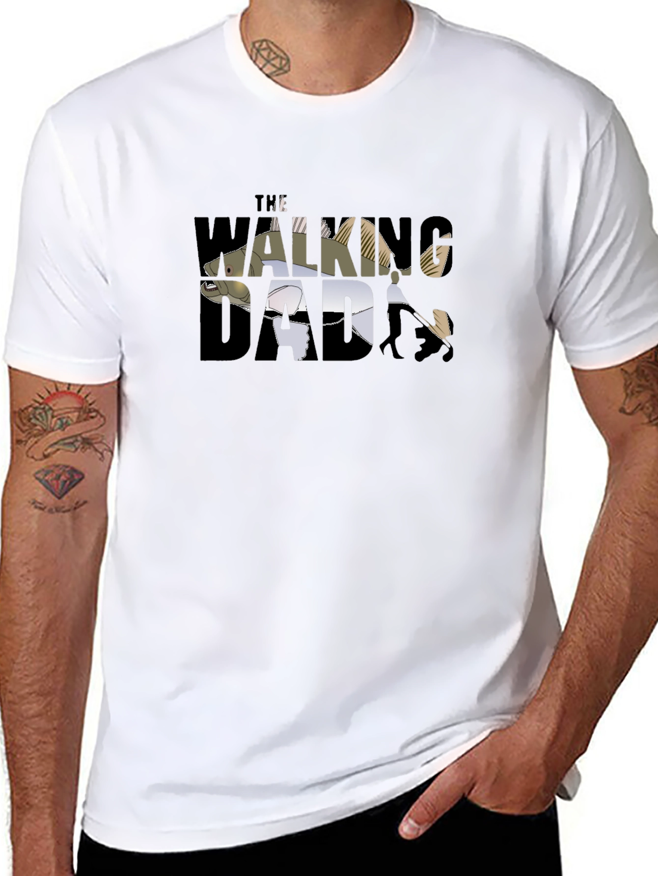 The Walking Dad T-Shirt: Fishing & Family Fun!