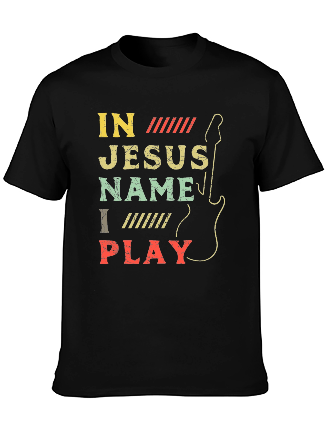 In Jesus Name I Play Guitar T-Shirt