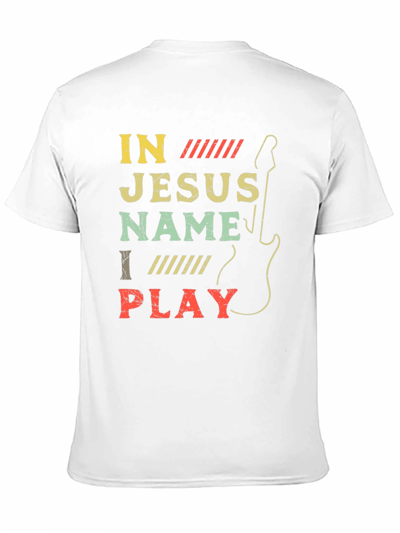 In Jesus Name I Play Guitar T-Shirt