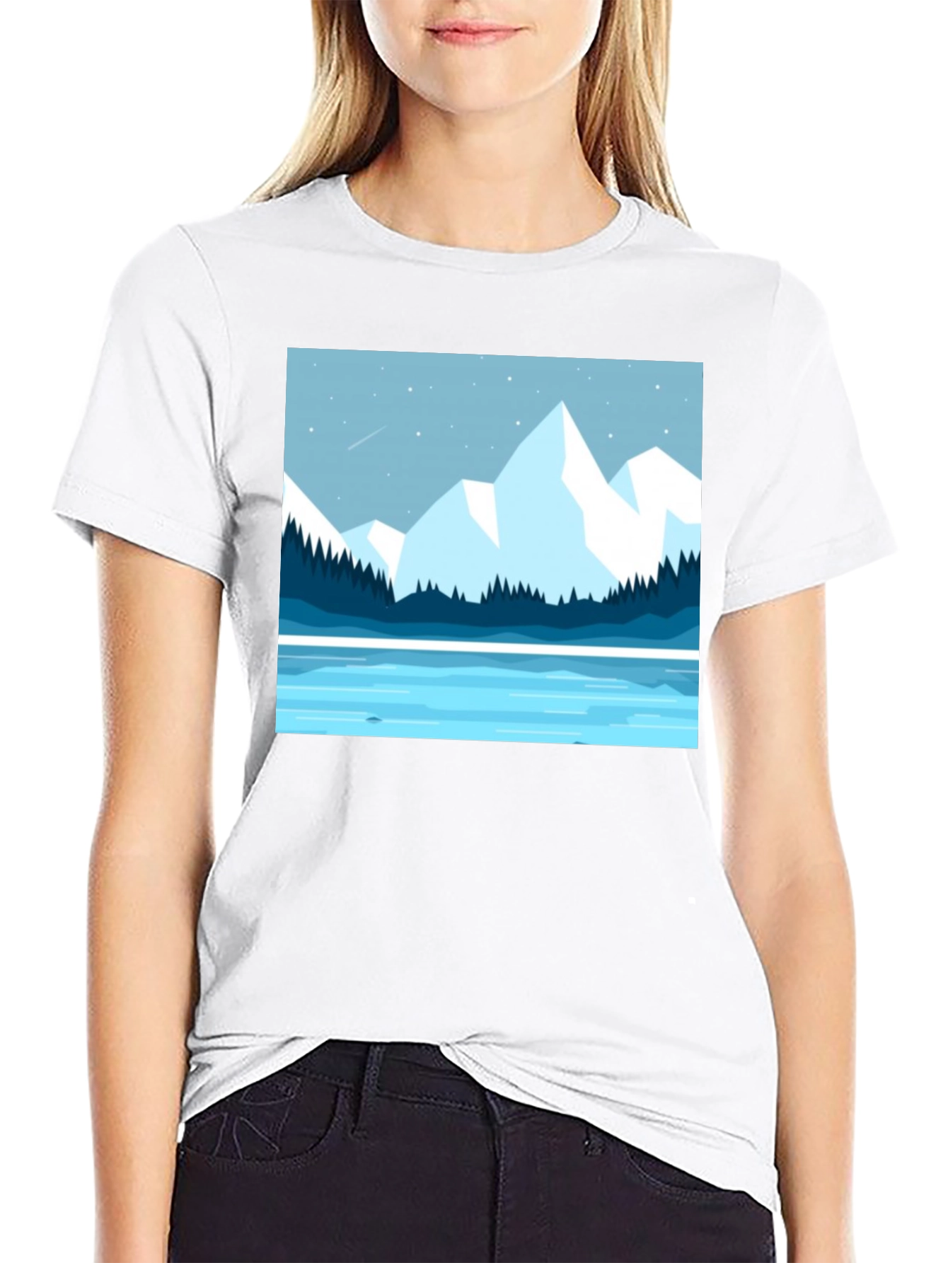 Mountain Scene Graphic T-Shirt