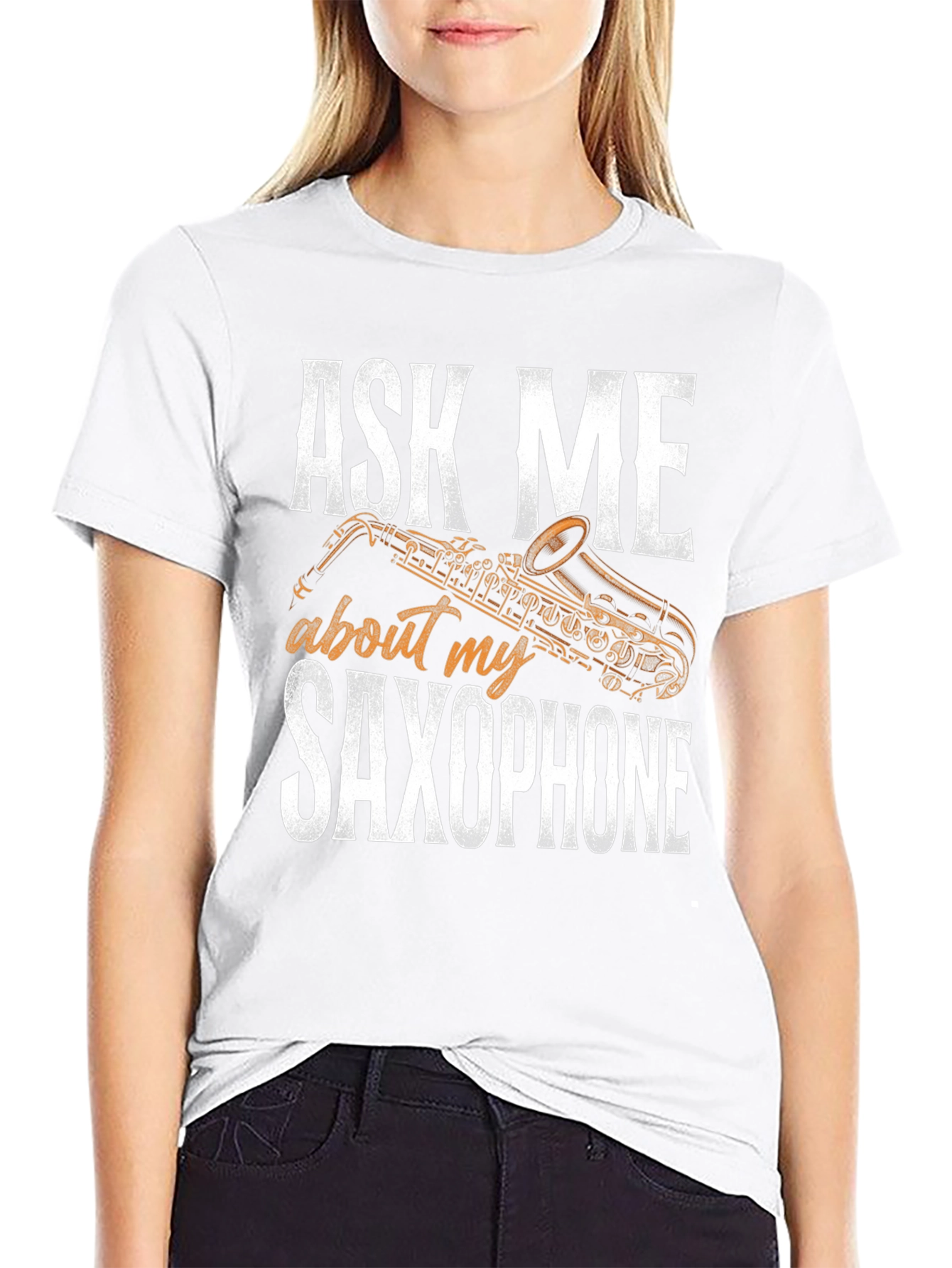 Ask Me About My Saxophone Graphic T-Shirt