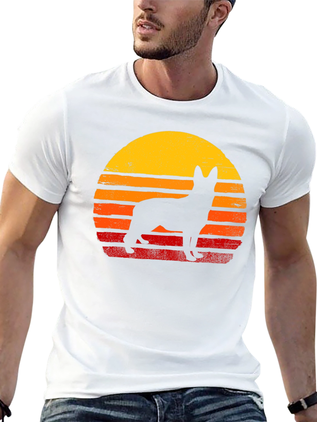 Retro Dog Silhouette T-Shirt