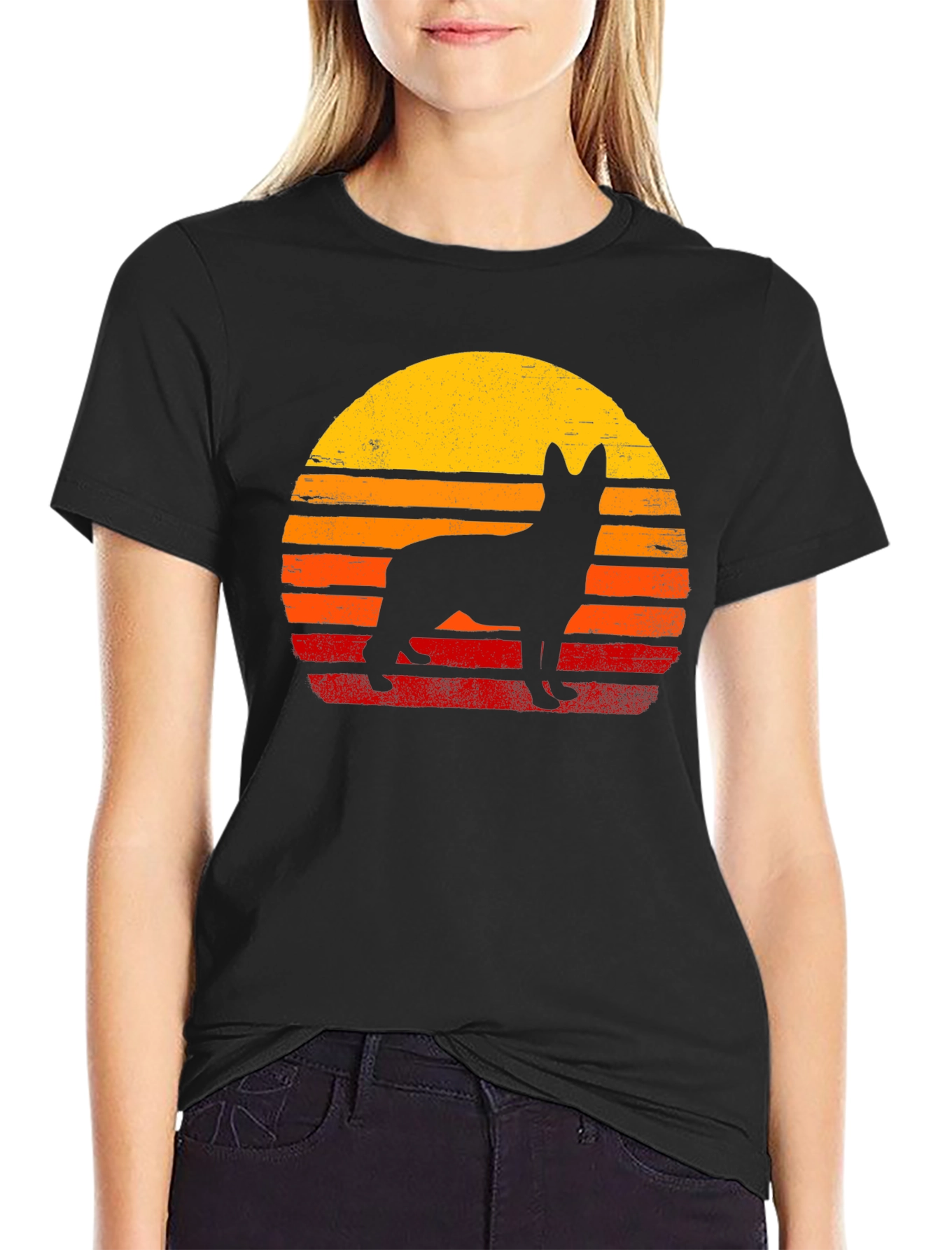 Retro Dog Silhouette T-Shirt