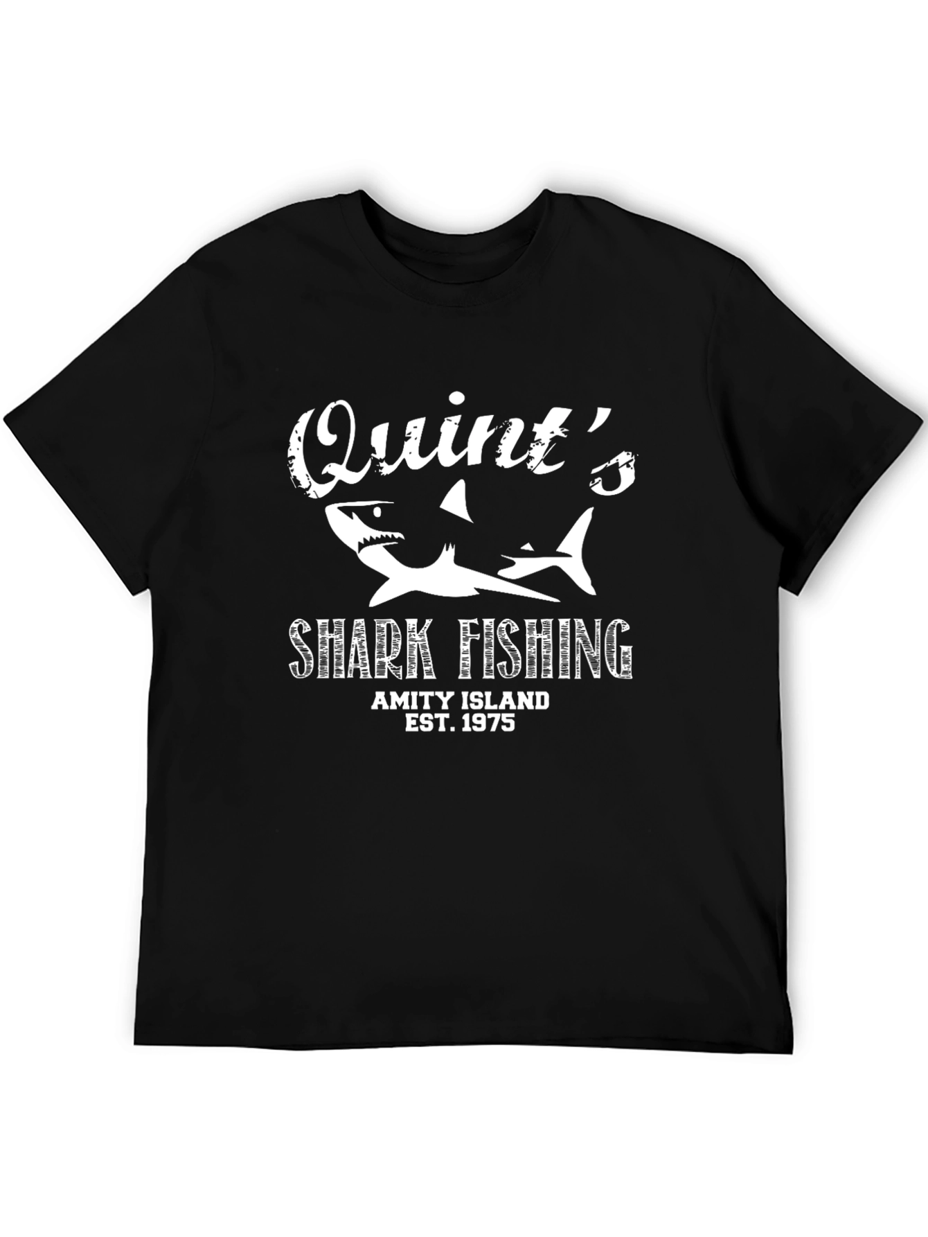 Quints Shark Fishing T-Shirt - Amity Island Est. 1975
