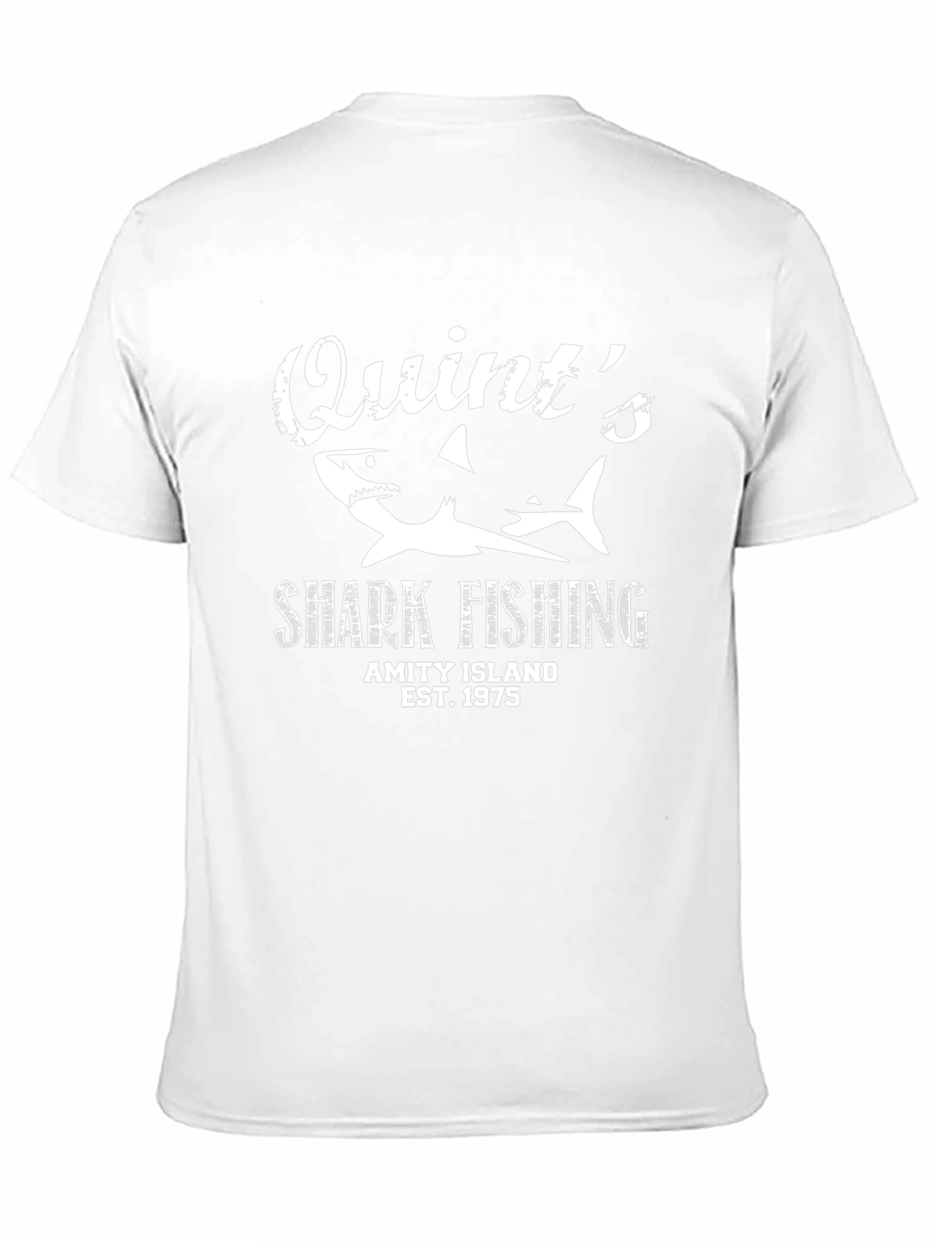 Quints Shark Fishing T-Shirt - Amity Island Est. 1975